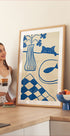 Blue Cat And Fish (NEW) - Posterbox