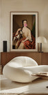 Renaissance Bubble Gum Portrait and Dog / Altered Art Plakat - Posterbox
