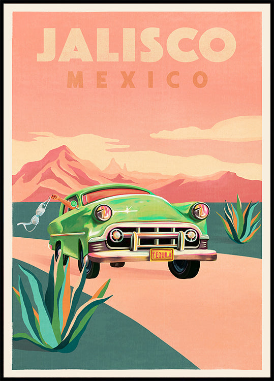 Jalisco Mexico Vintage Travel Poster (NEW) - Posterbox