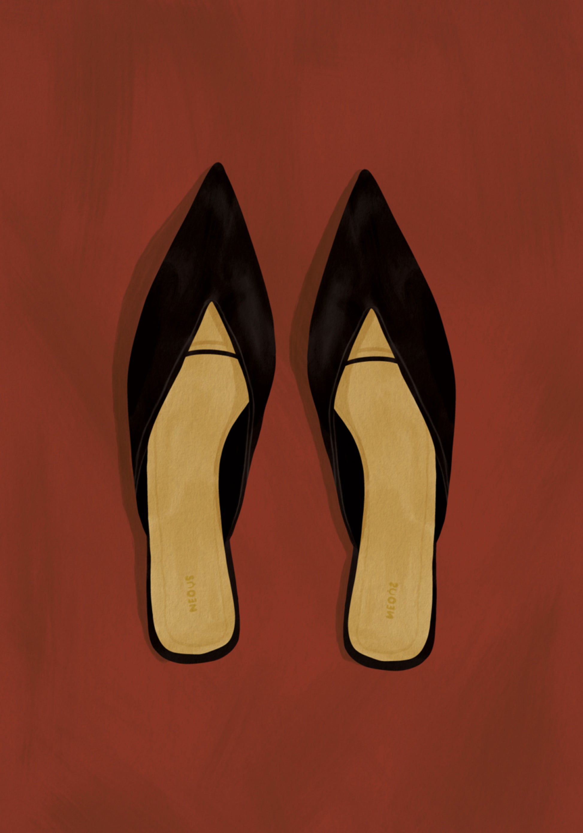 Mules noires chics