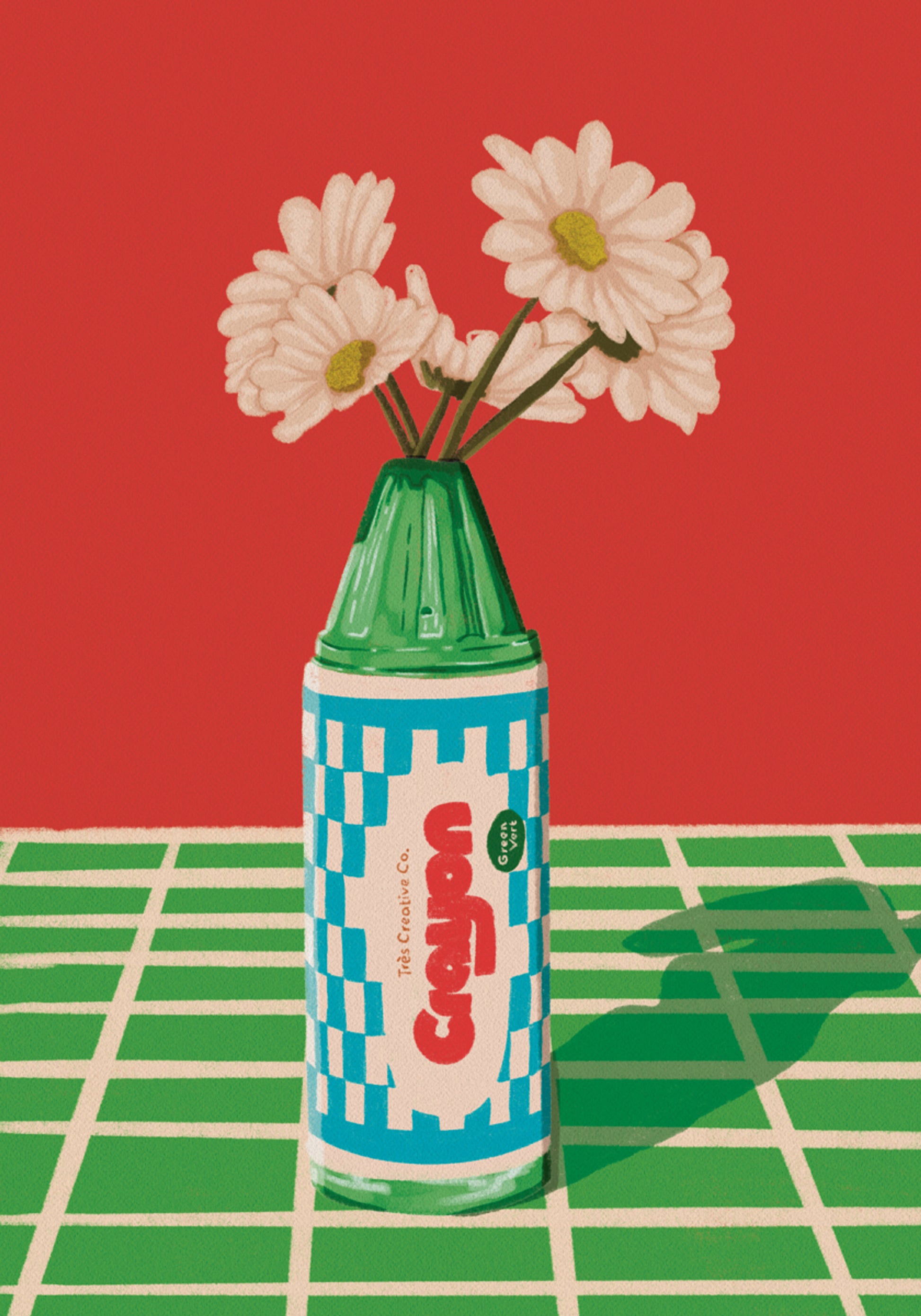 Marguerites aux crayons ludiques