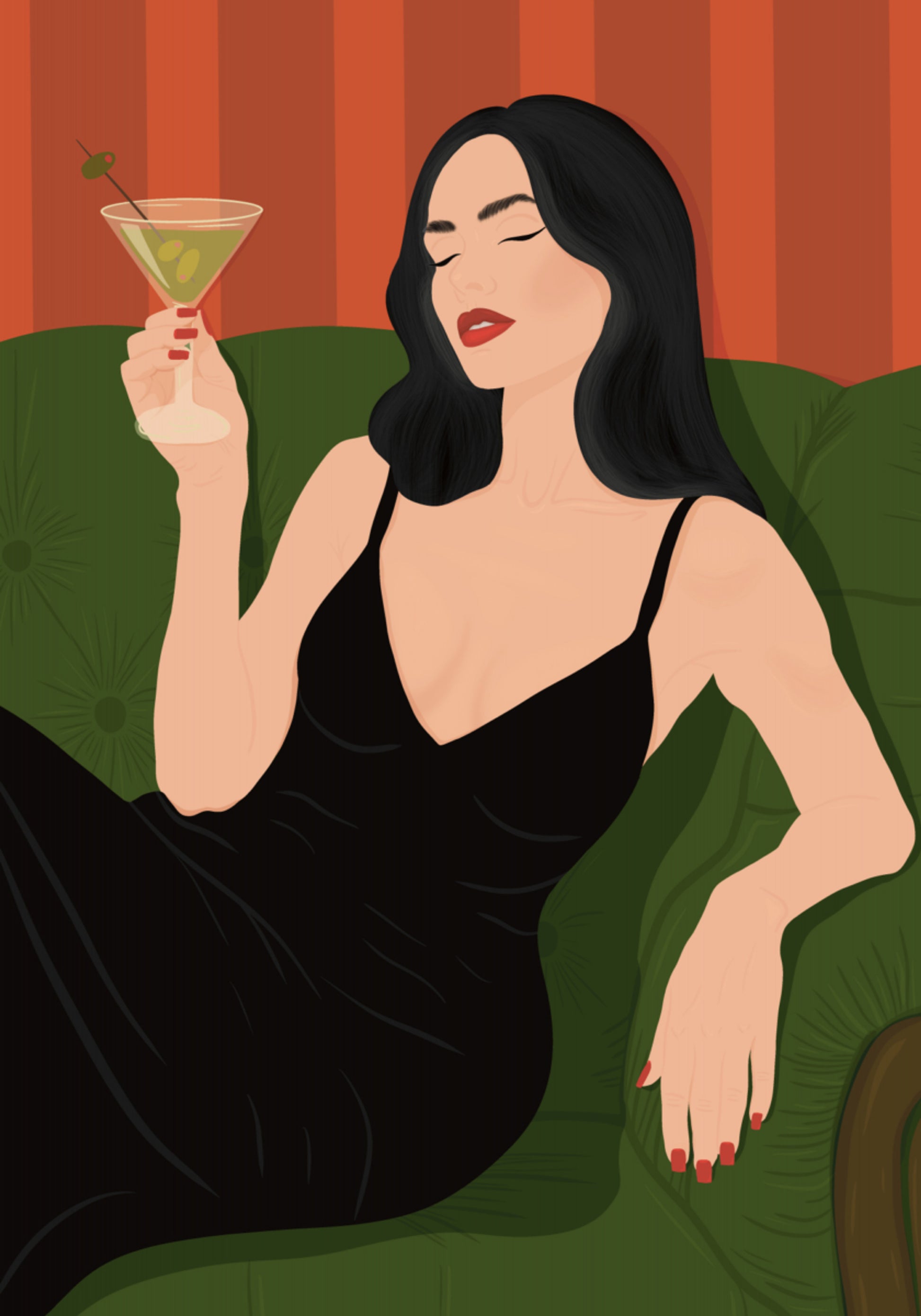 Dame élégante de Martini