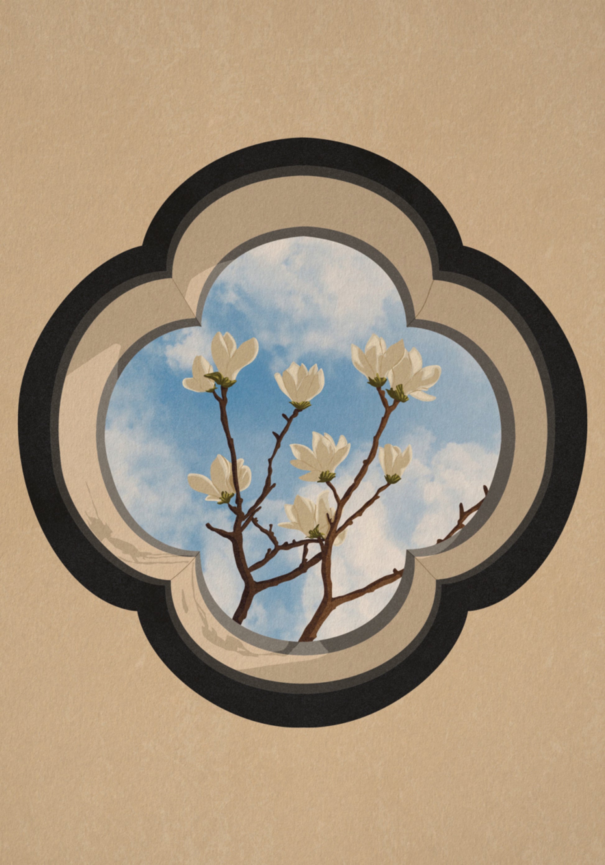 Fenêtre Ciel Magnolia