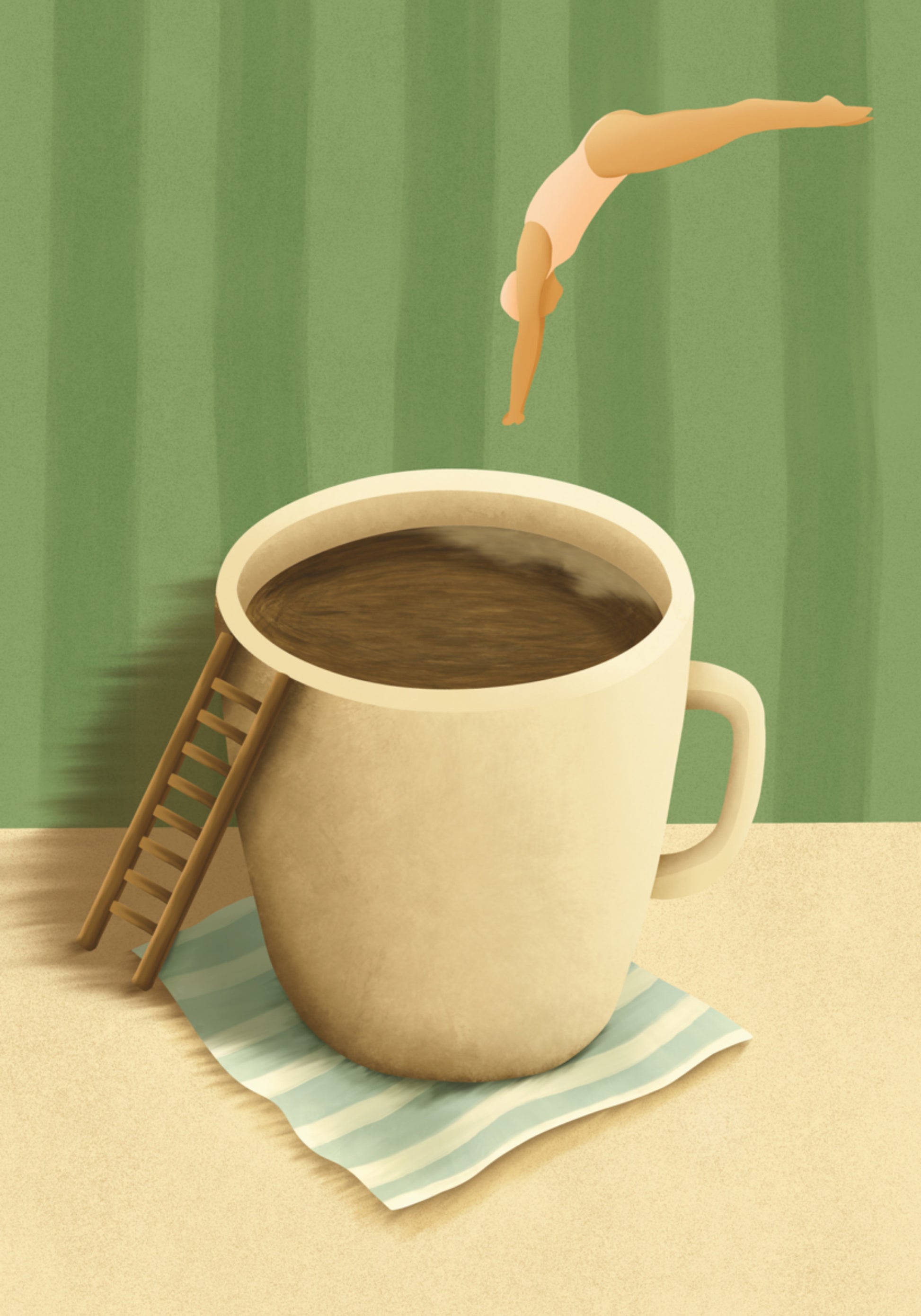 Plongée café du matin