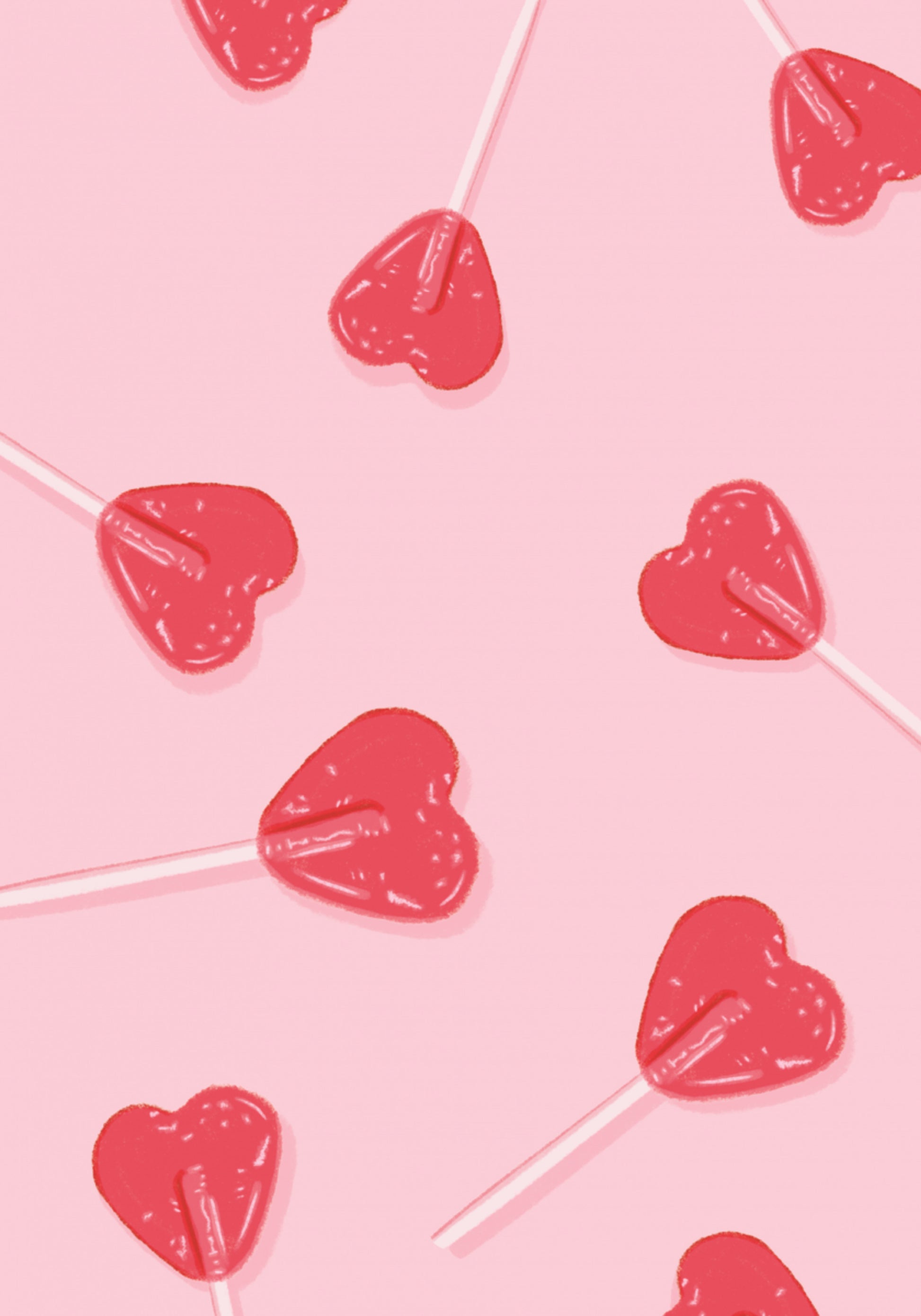 Sucettes Coeur Rose