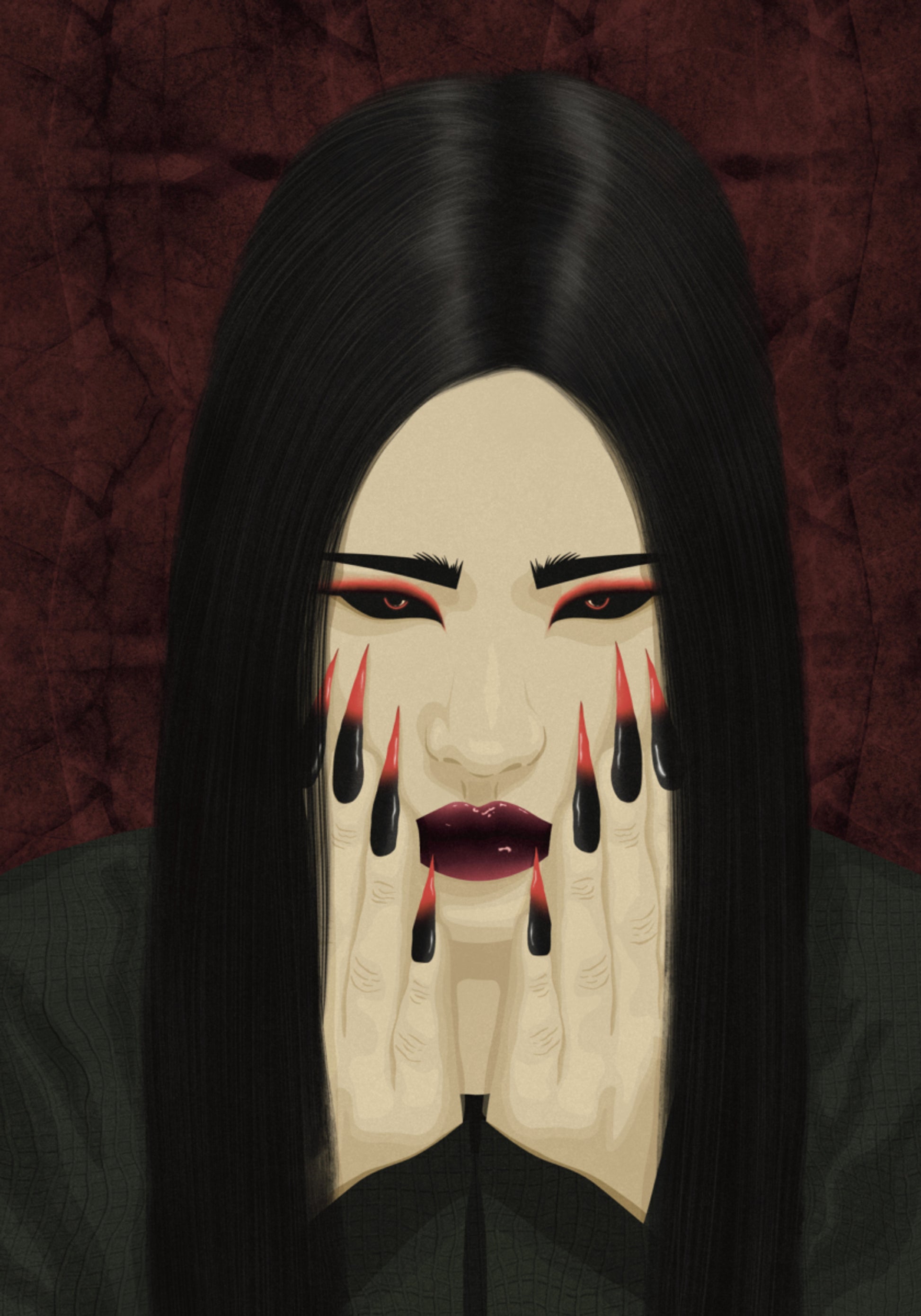 Larmes rouges gothiques