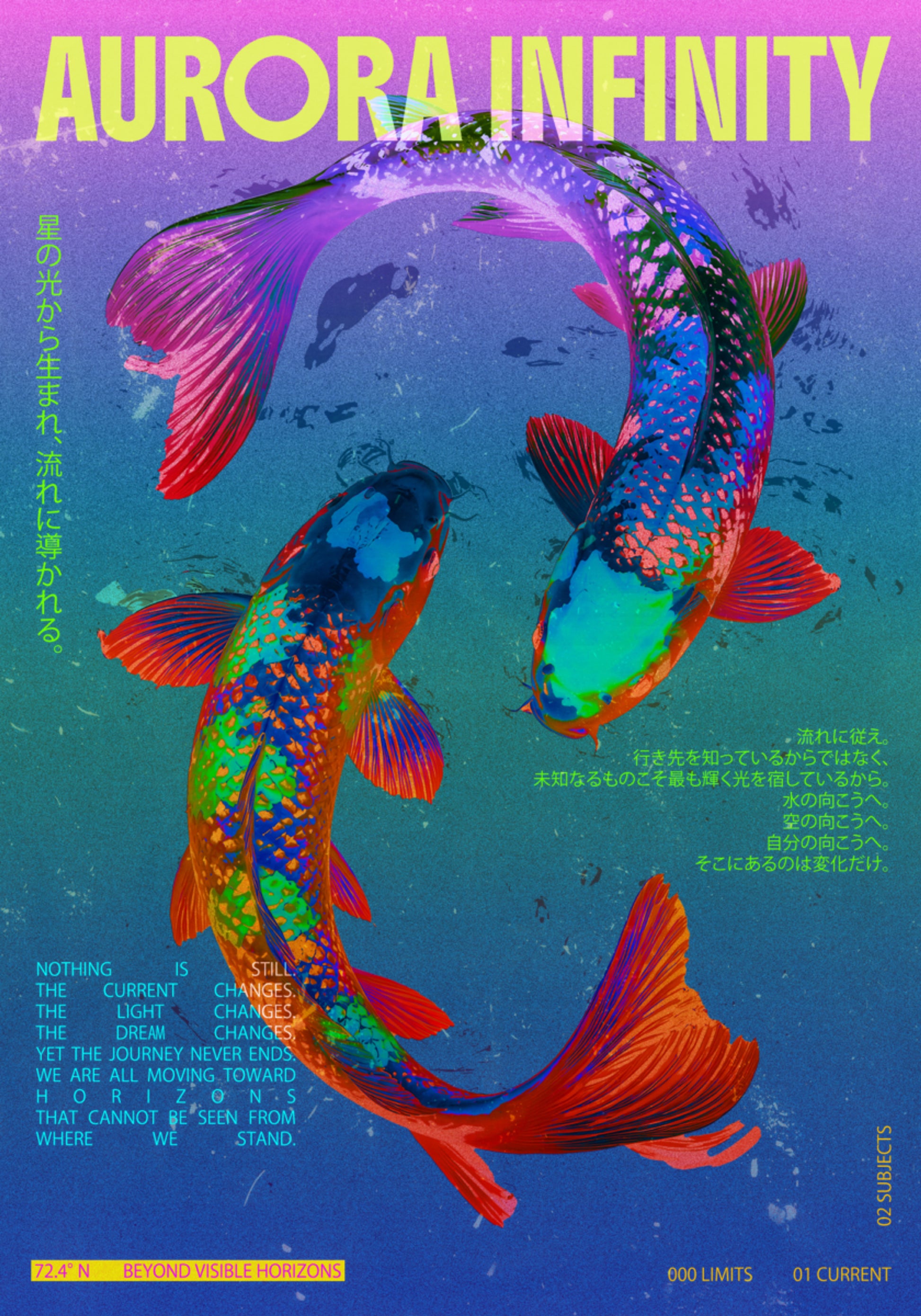 Aurore Koi vibrante