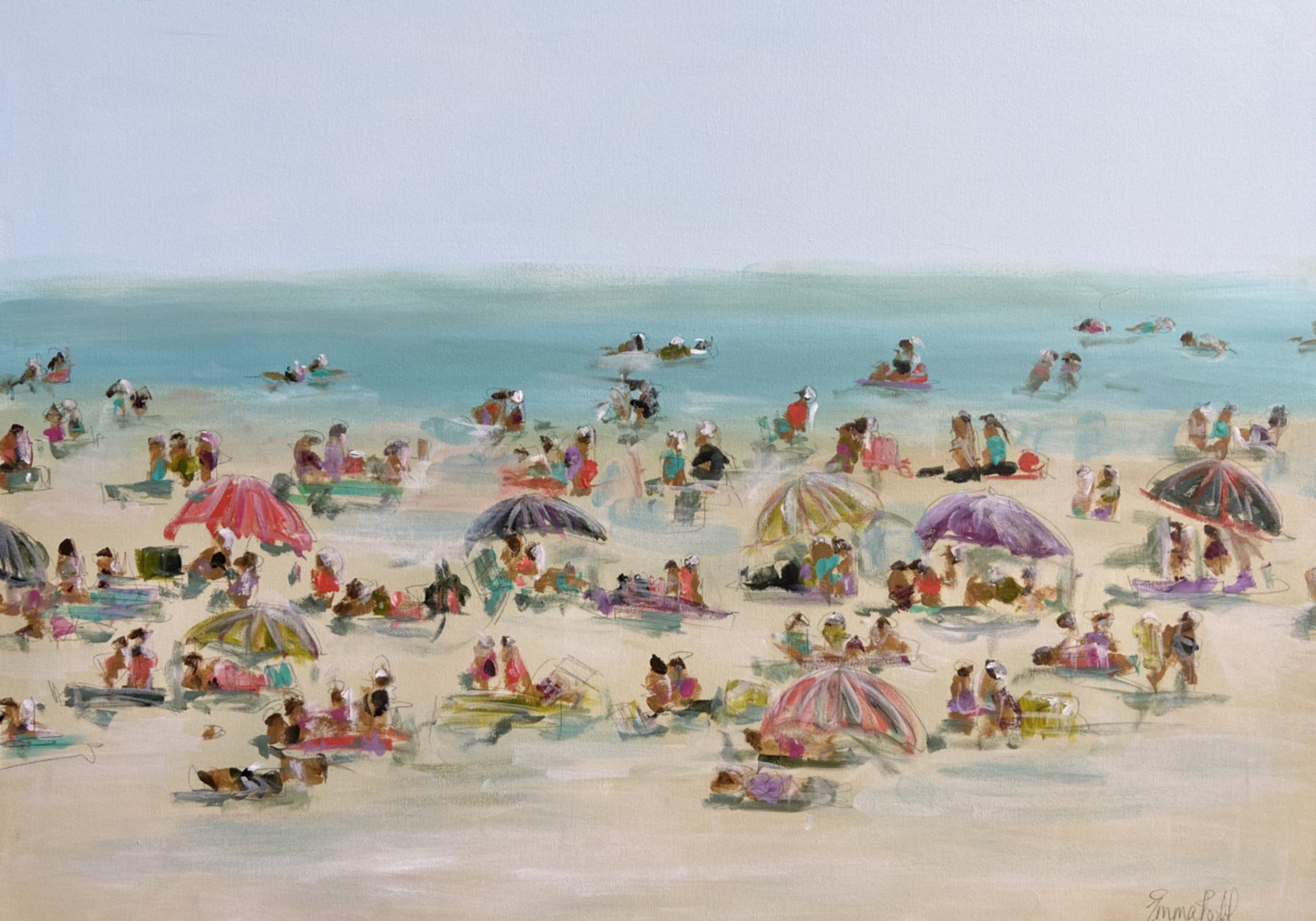 Journée animée à la plage