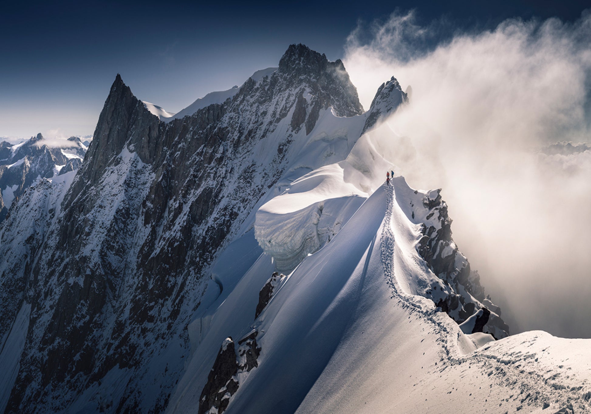 Ascension de la crête alpine