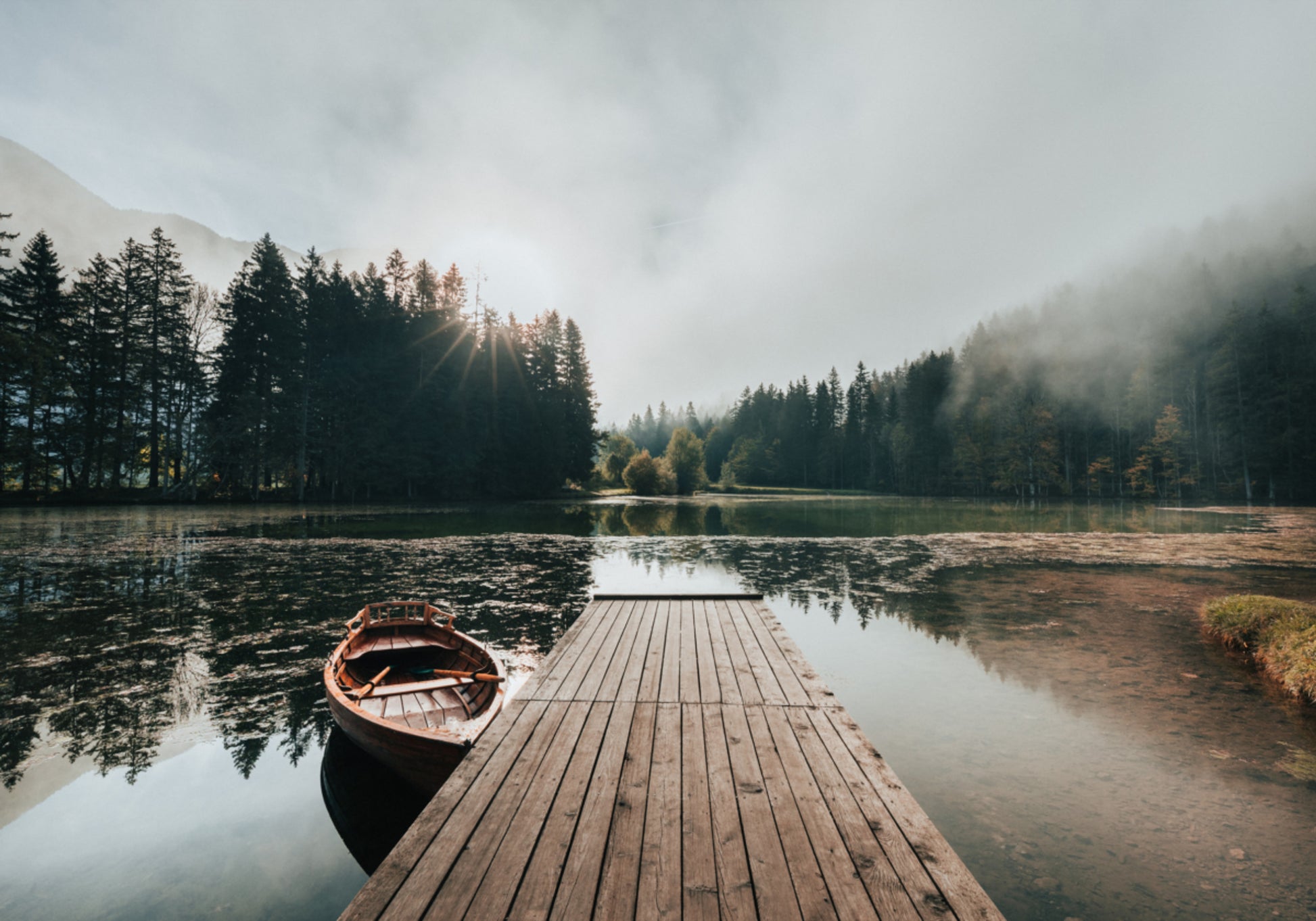 Quai du lac tranquille
