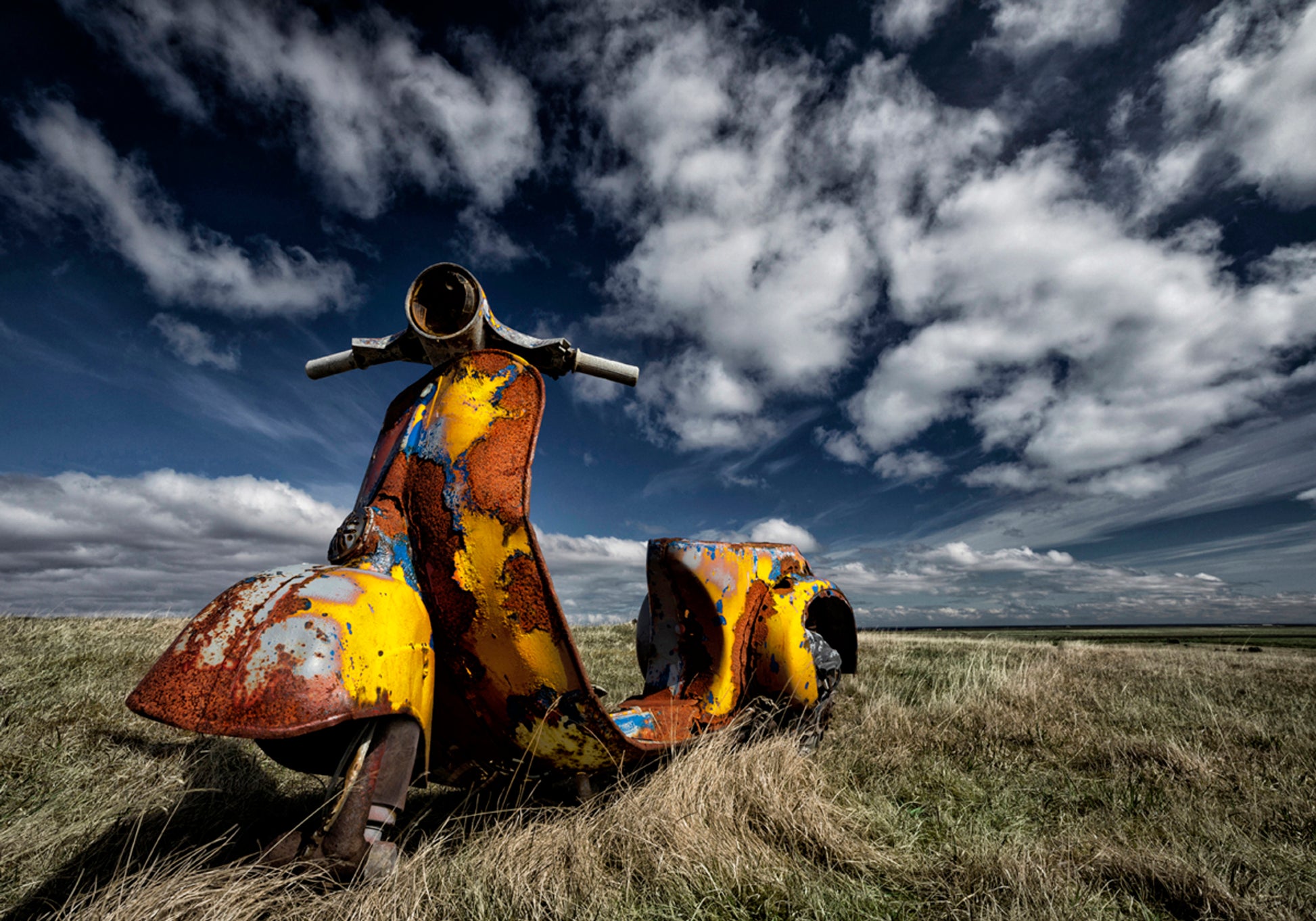 Champ de Vespa rouillé