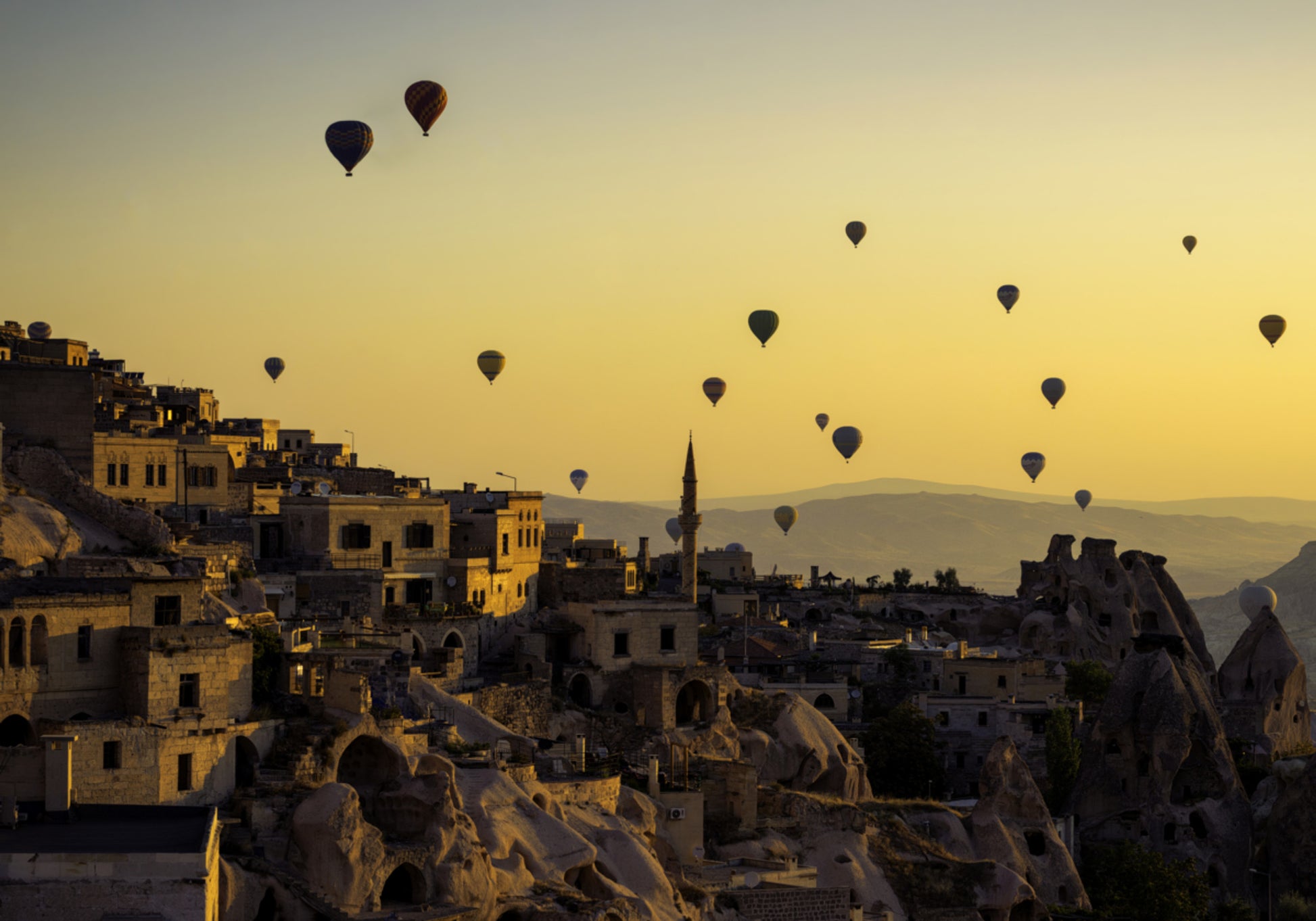 Montgolfières Cappadoce Lever du Soleil