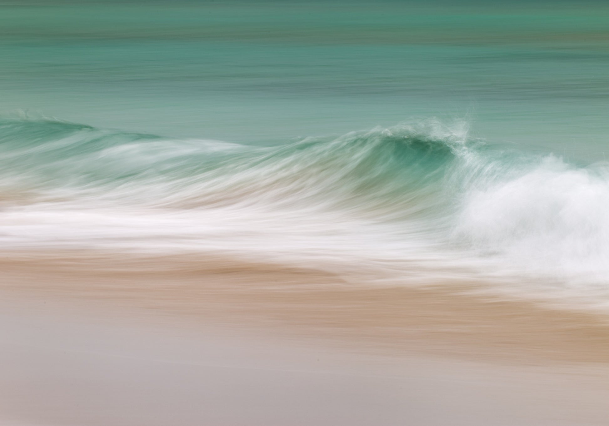 Vague océanique sereine