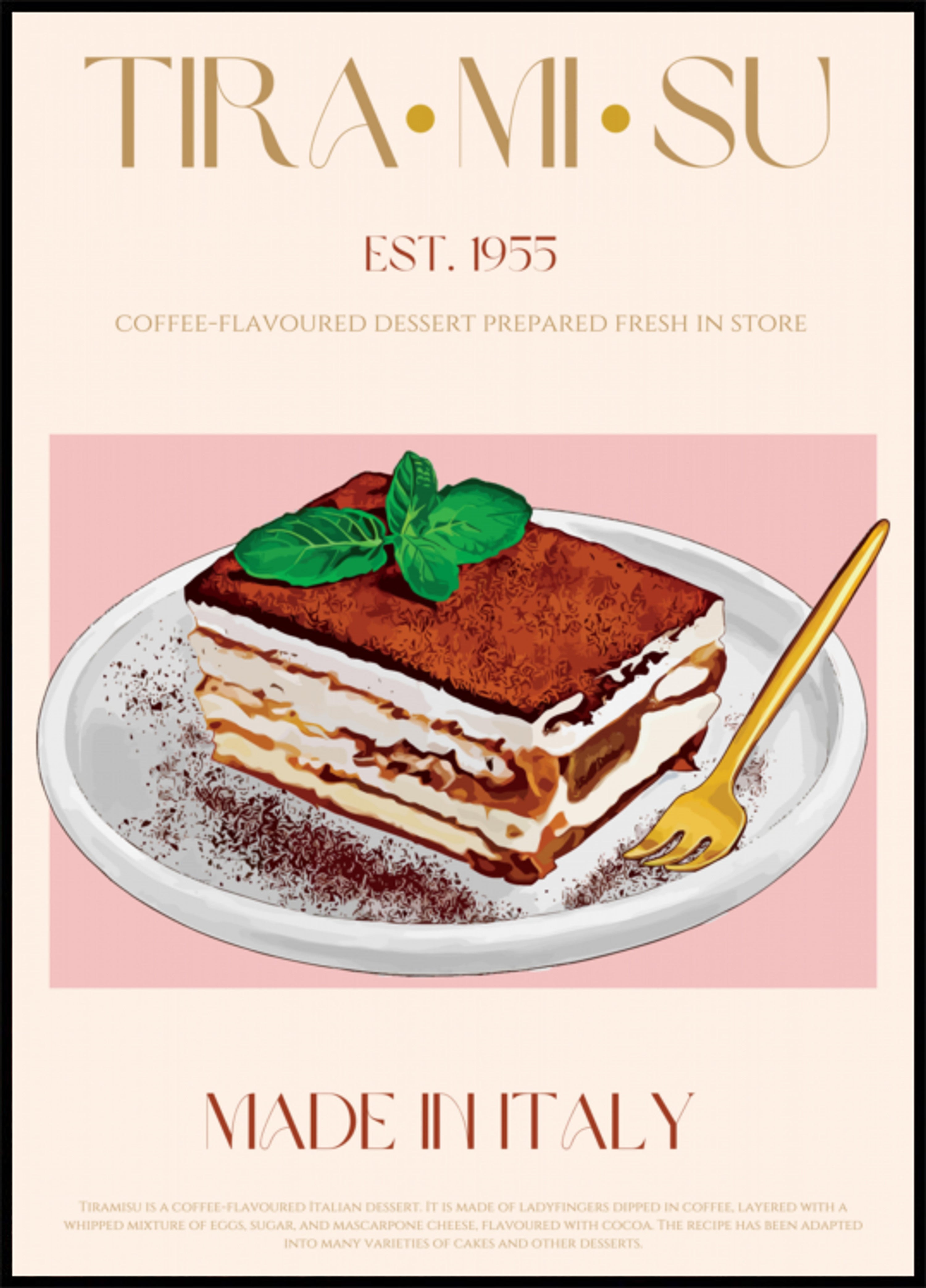Tiramisu italien classique