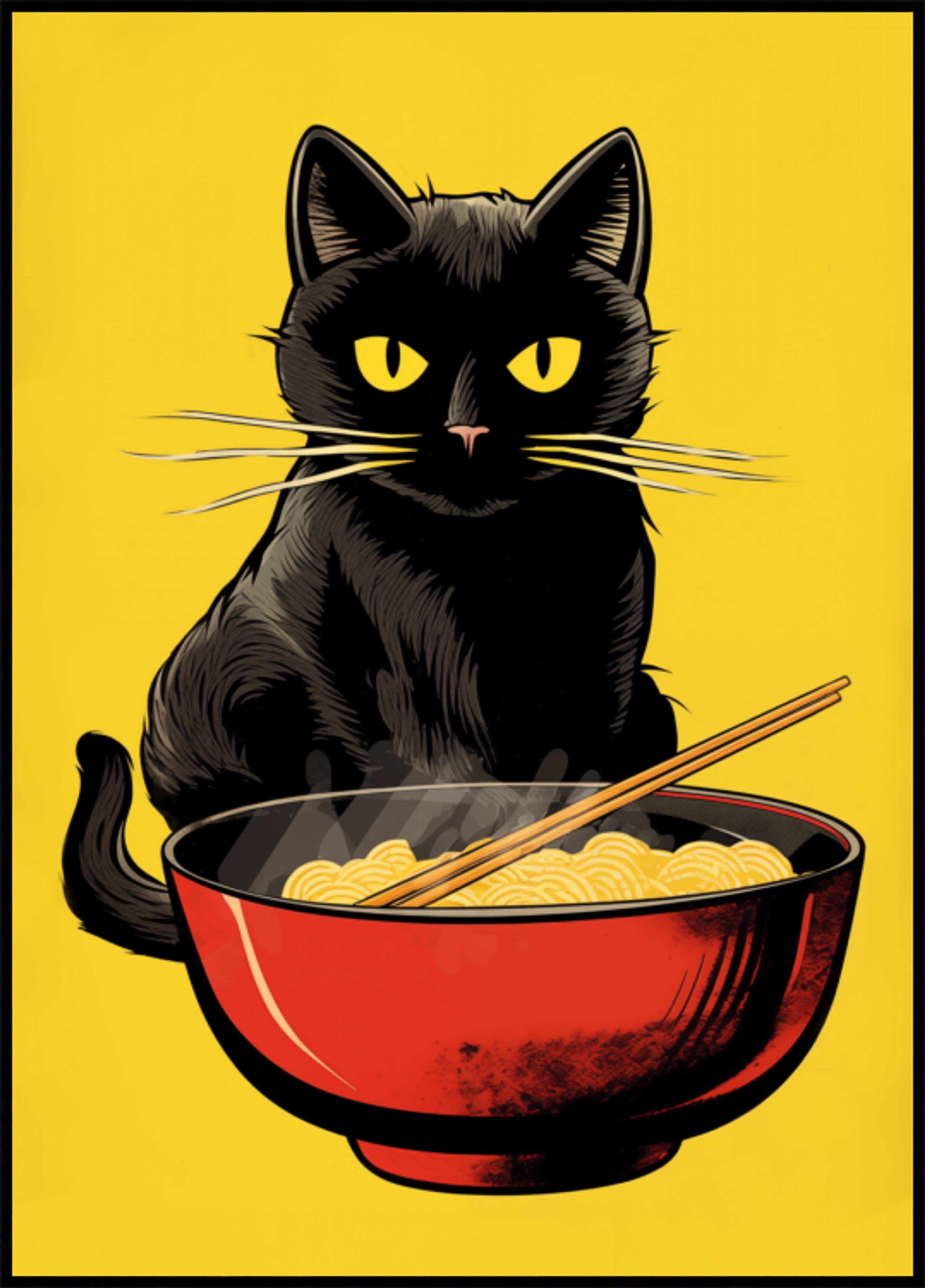 Bol Ramen Chat Noir