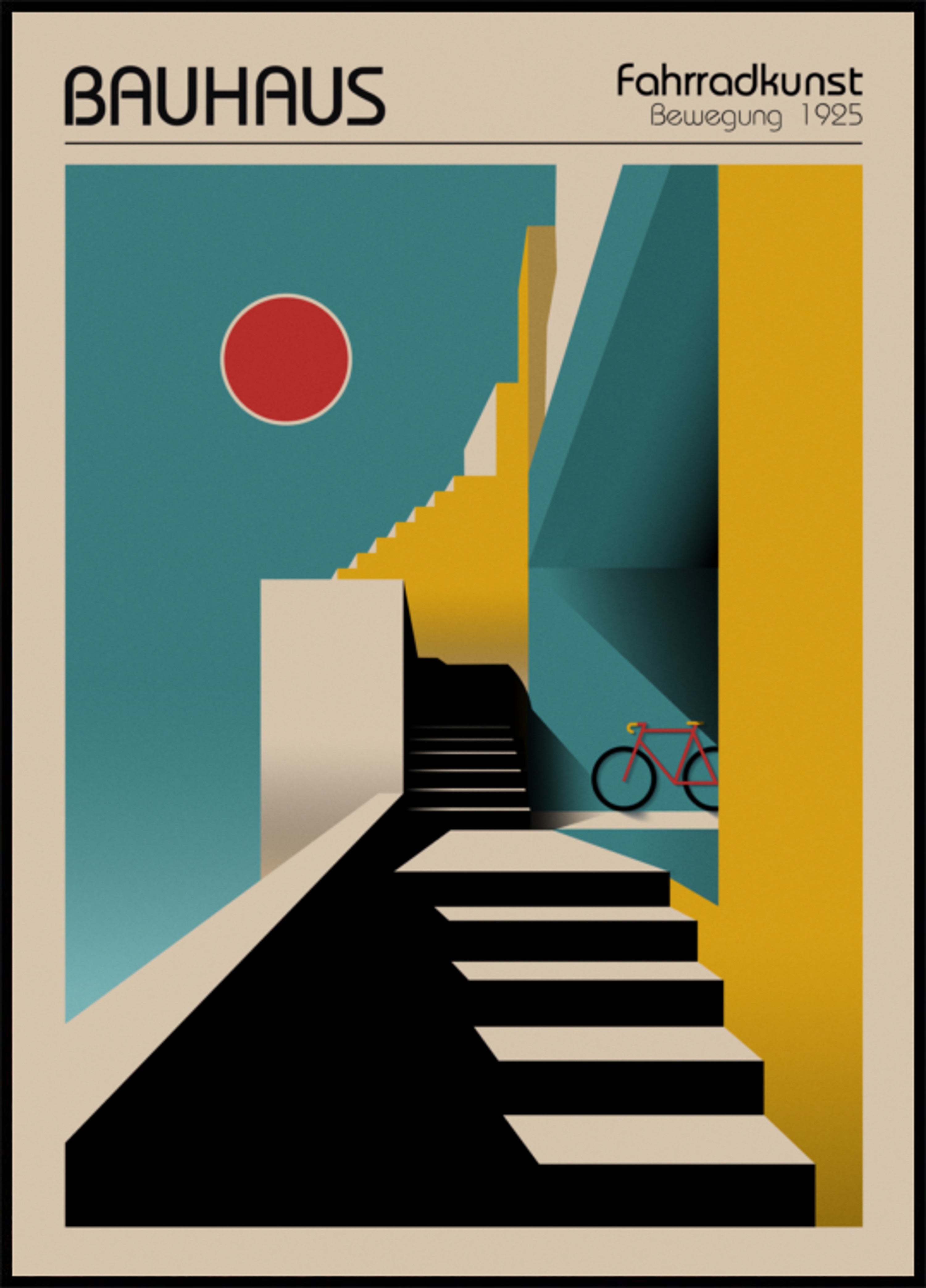 Vélo de ville géométrique