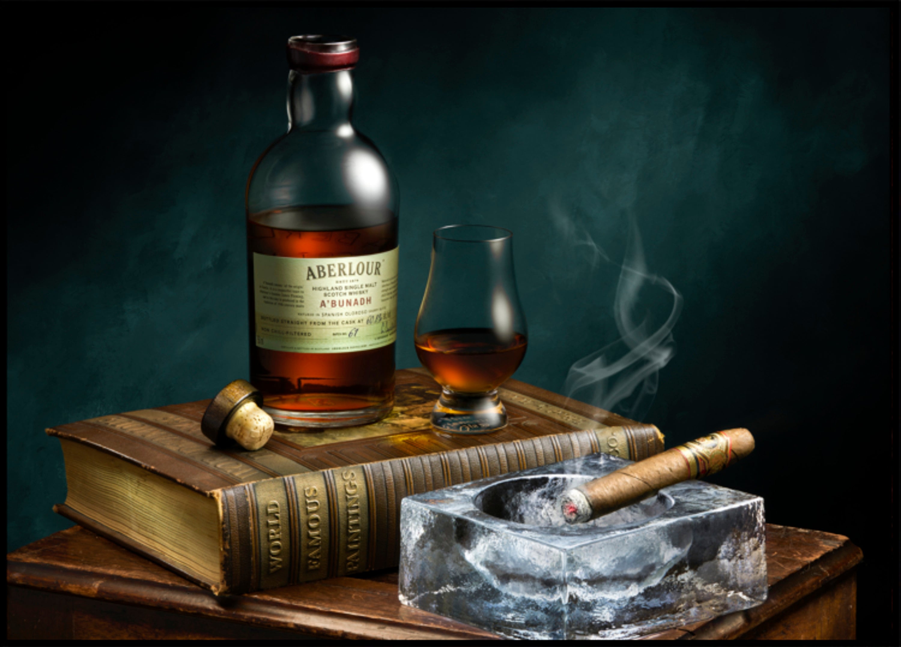Livre de cigares au whisky
