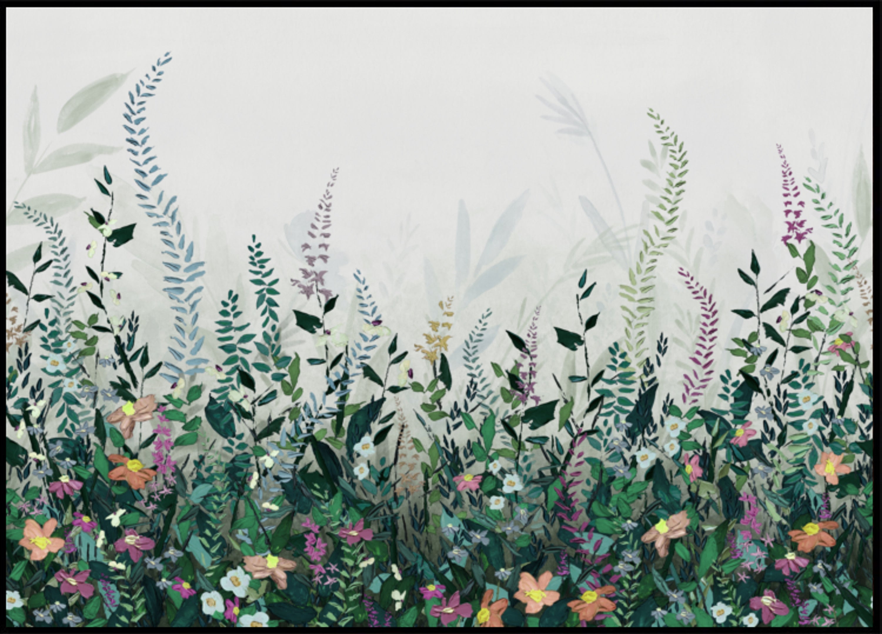 Jardin de fleurs sauvages luxuriant