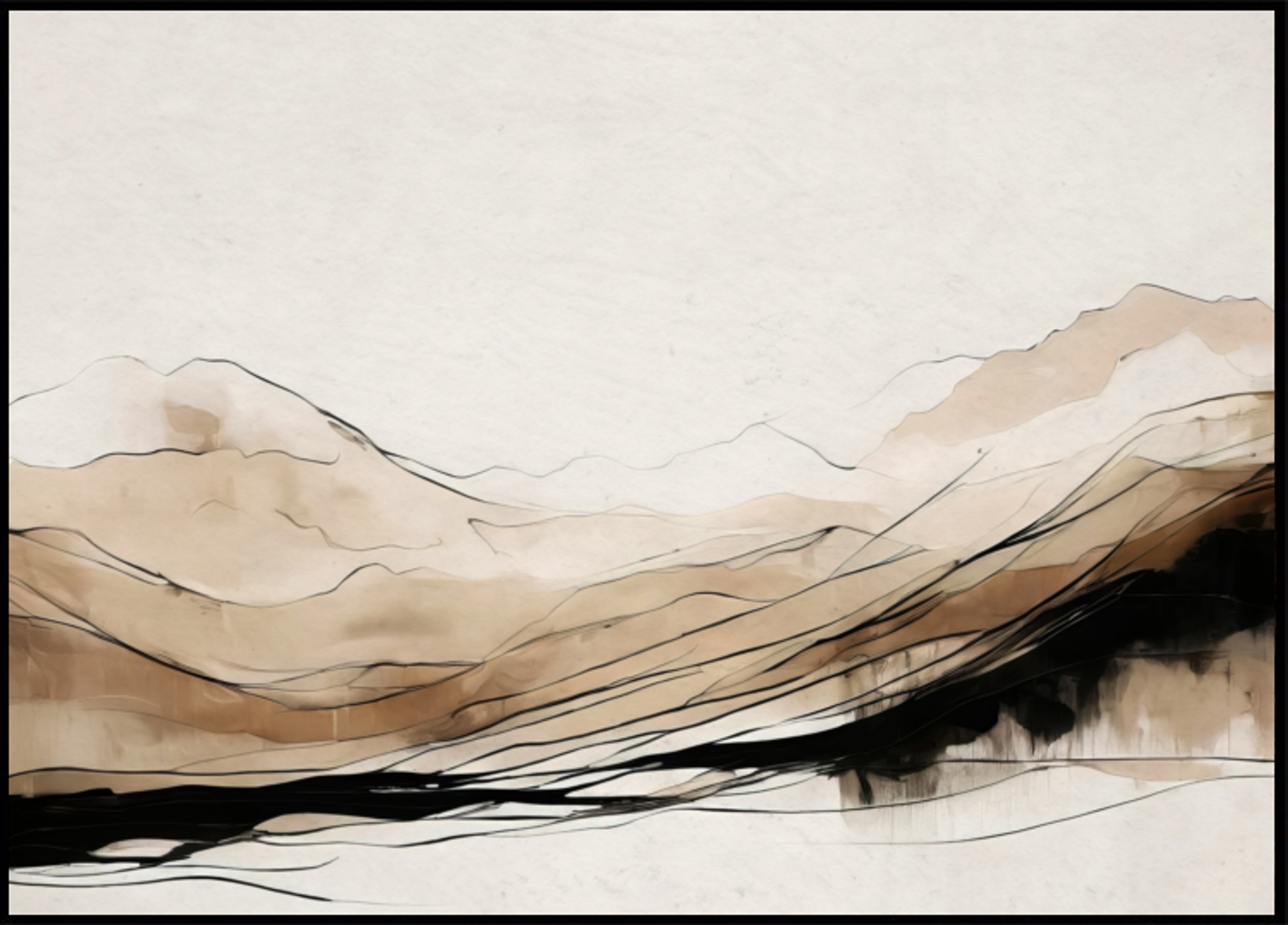 Couches de montagne abstraites