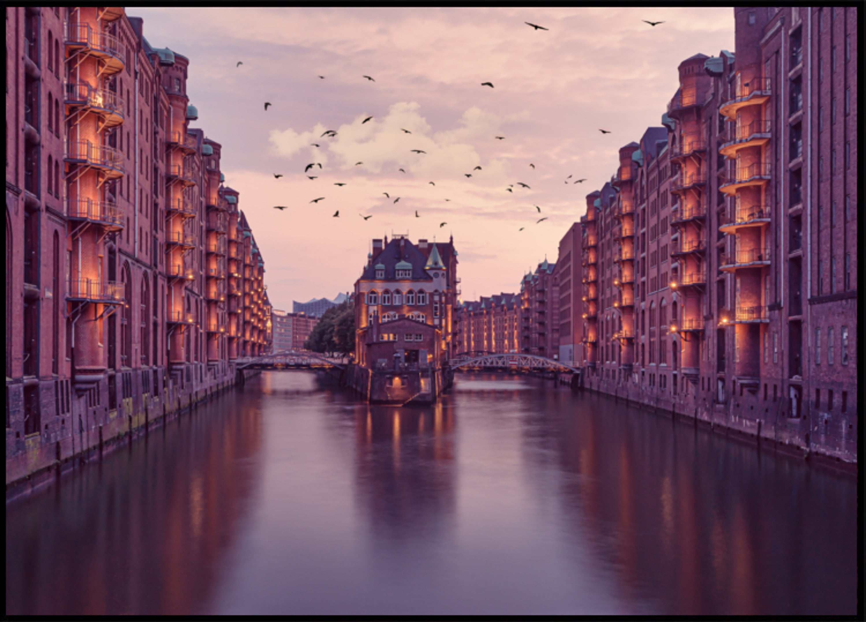 Crépuscule historique du canal