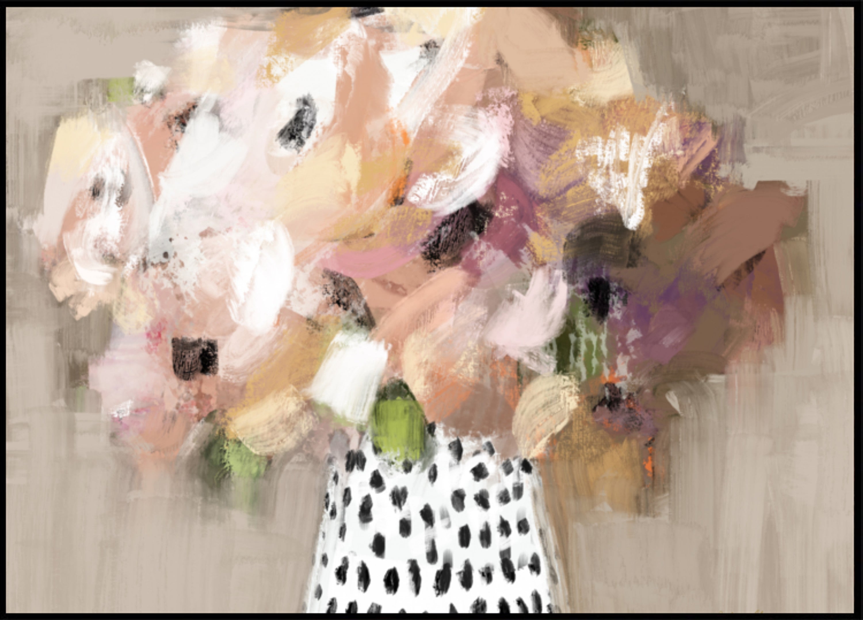 Bouquet de fleurs abstraites