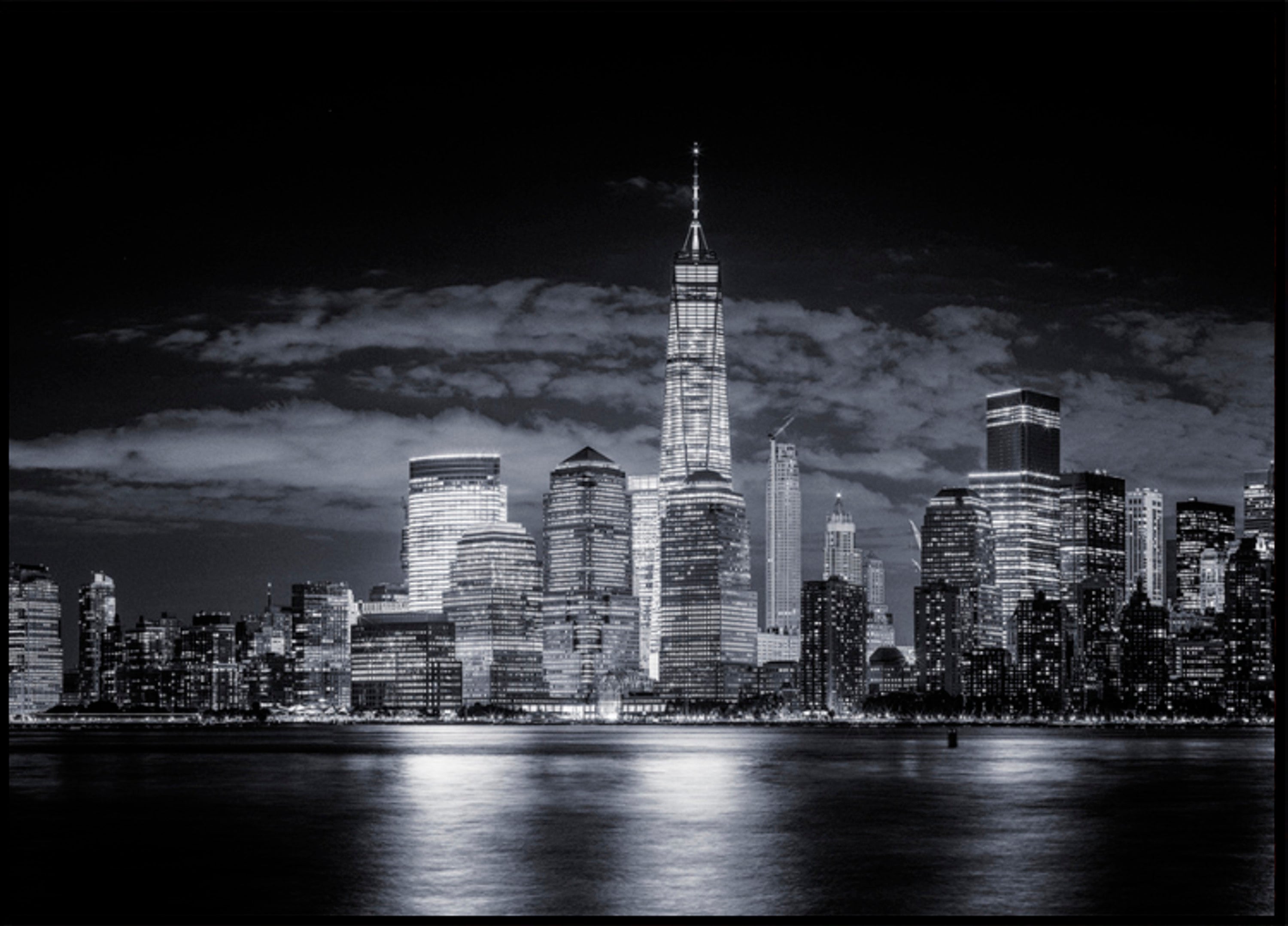 Horizon nocturne de la ville de New York