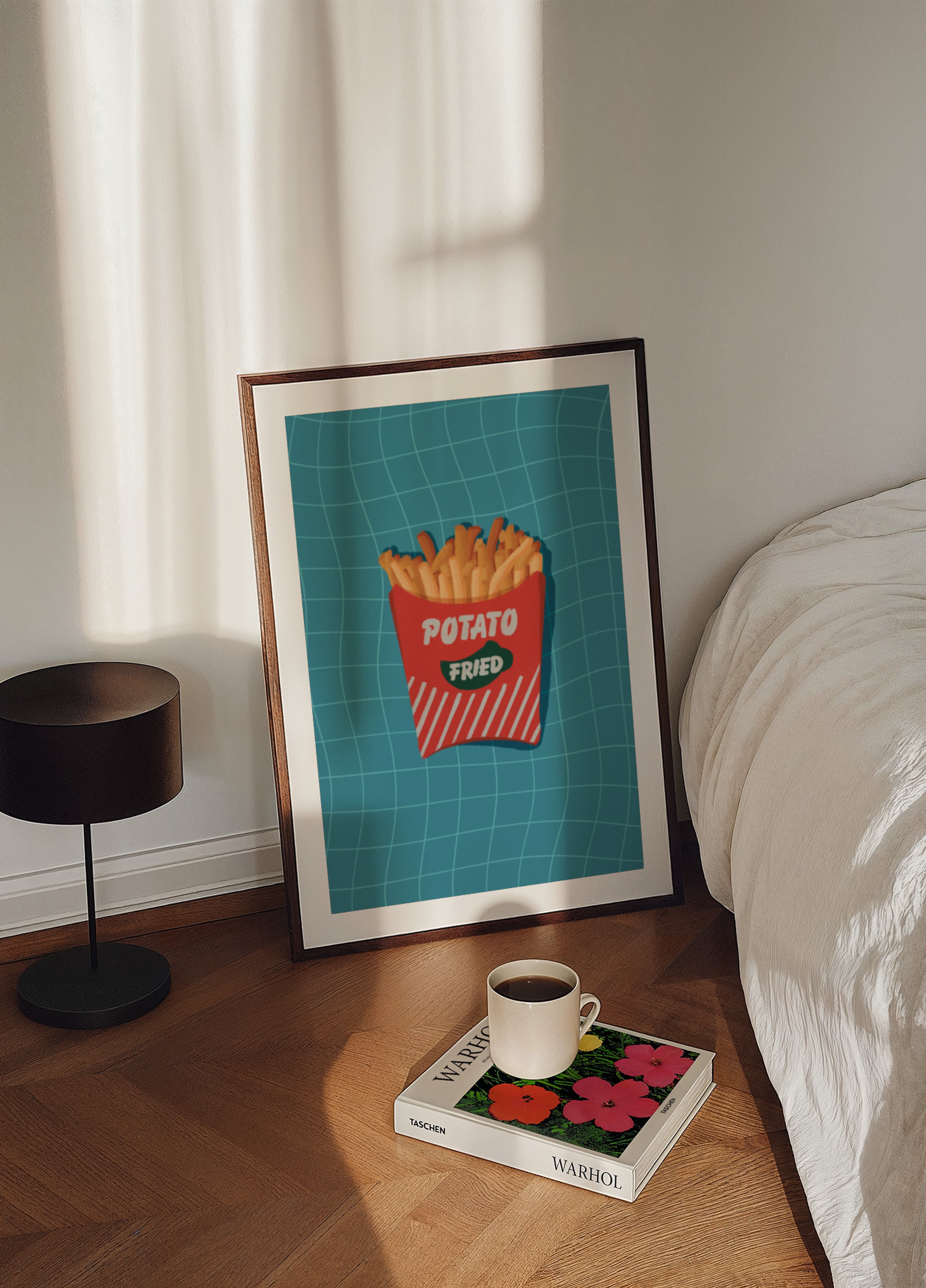 Collation de frites rétro