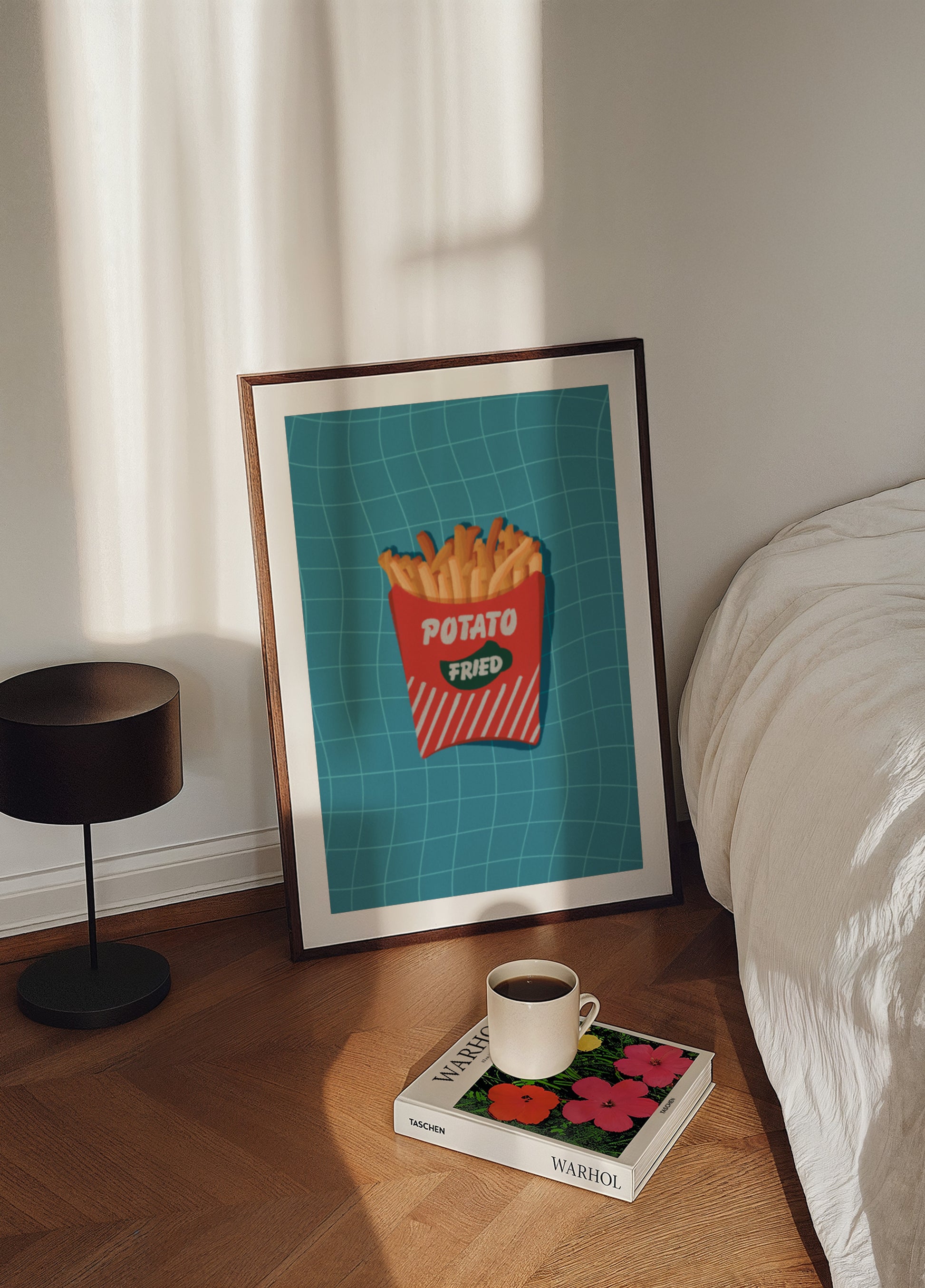 Collation de frites rétro