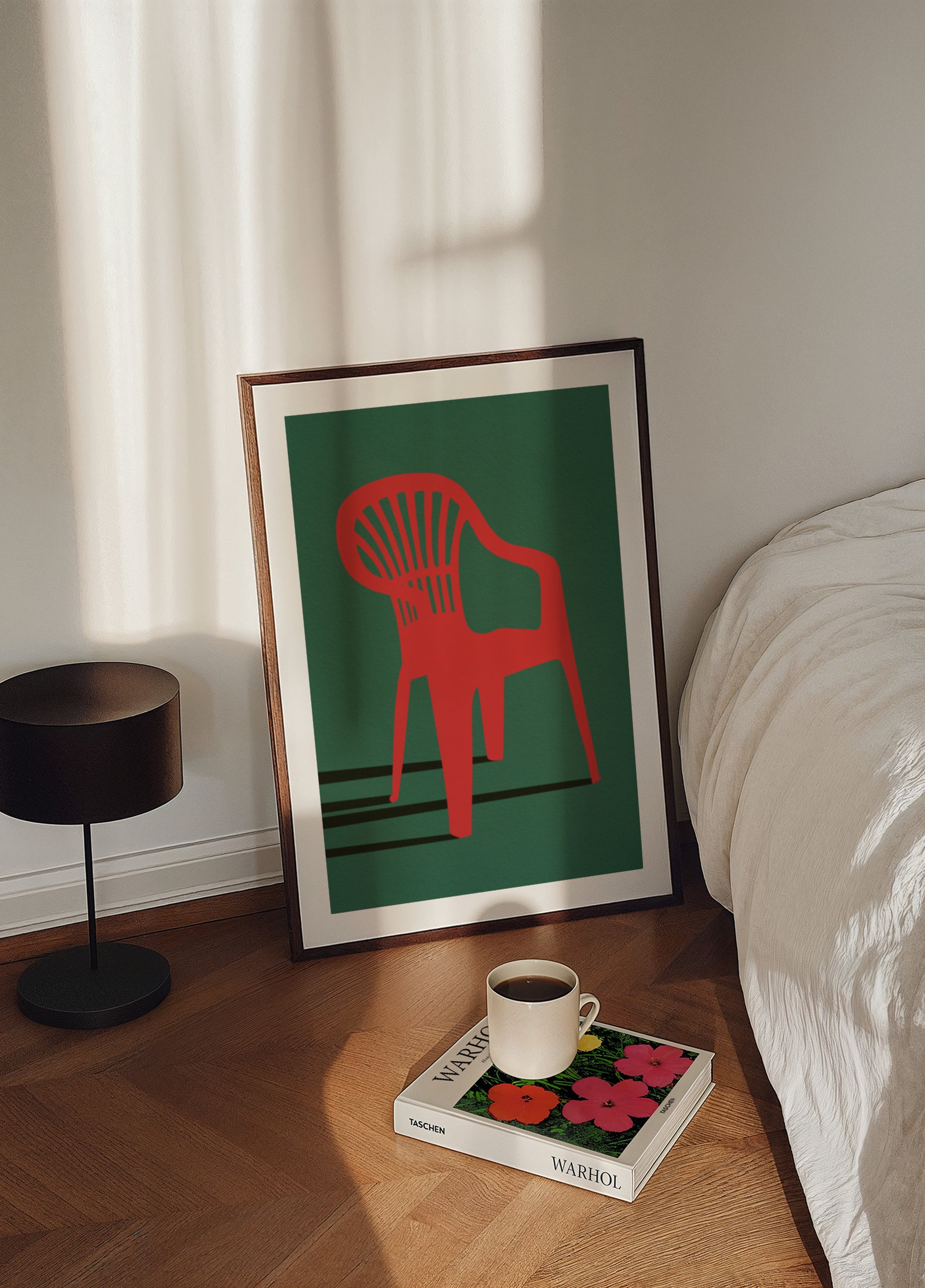 Chaise rouge audacieuse