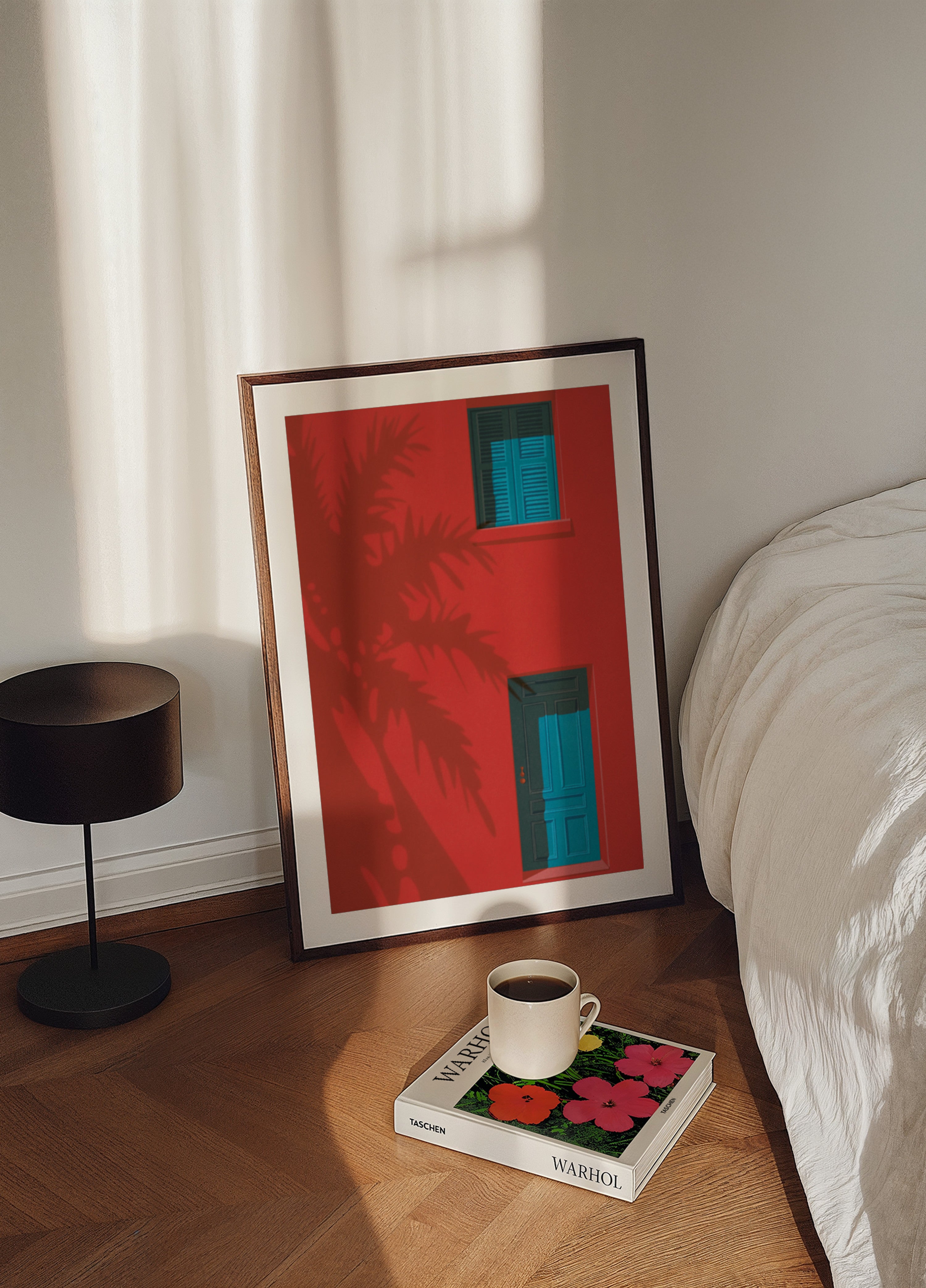Mur Rouge Porte Bleue