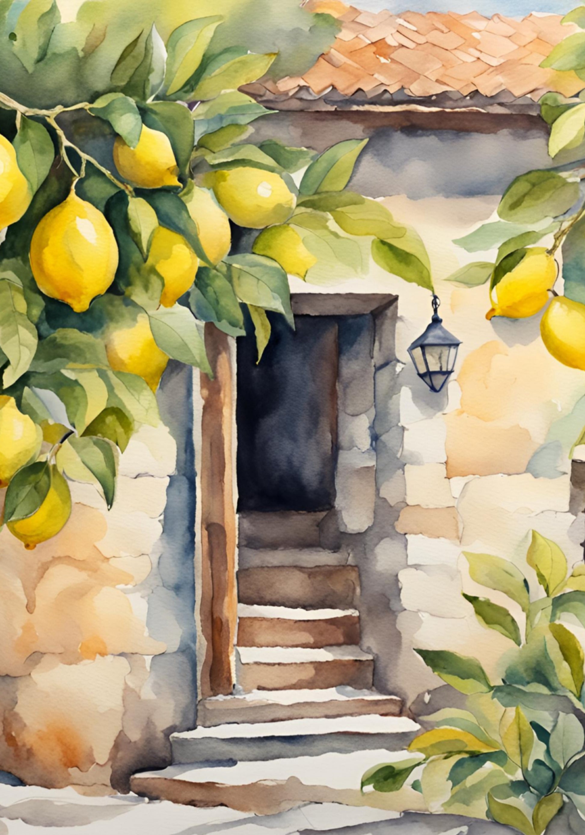 Entrée citronnée ensoleillée