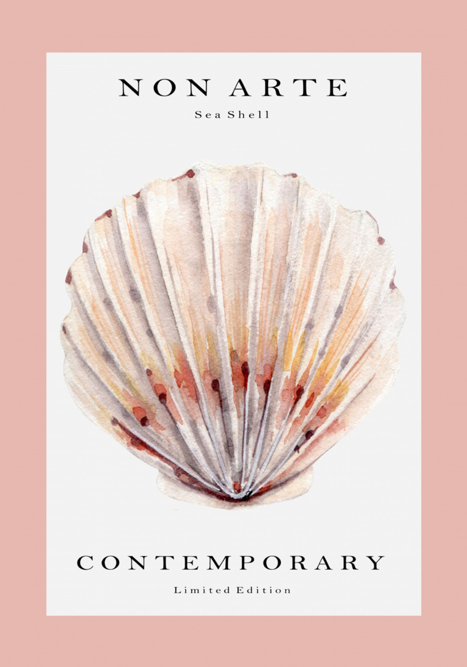 Coquille Saint-Jacques aquarelle