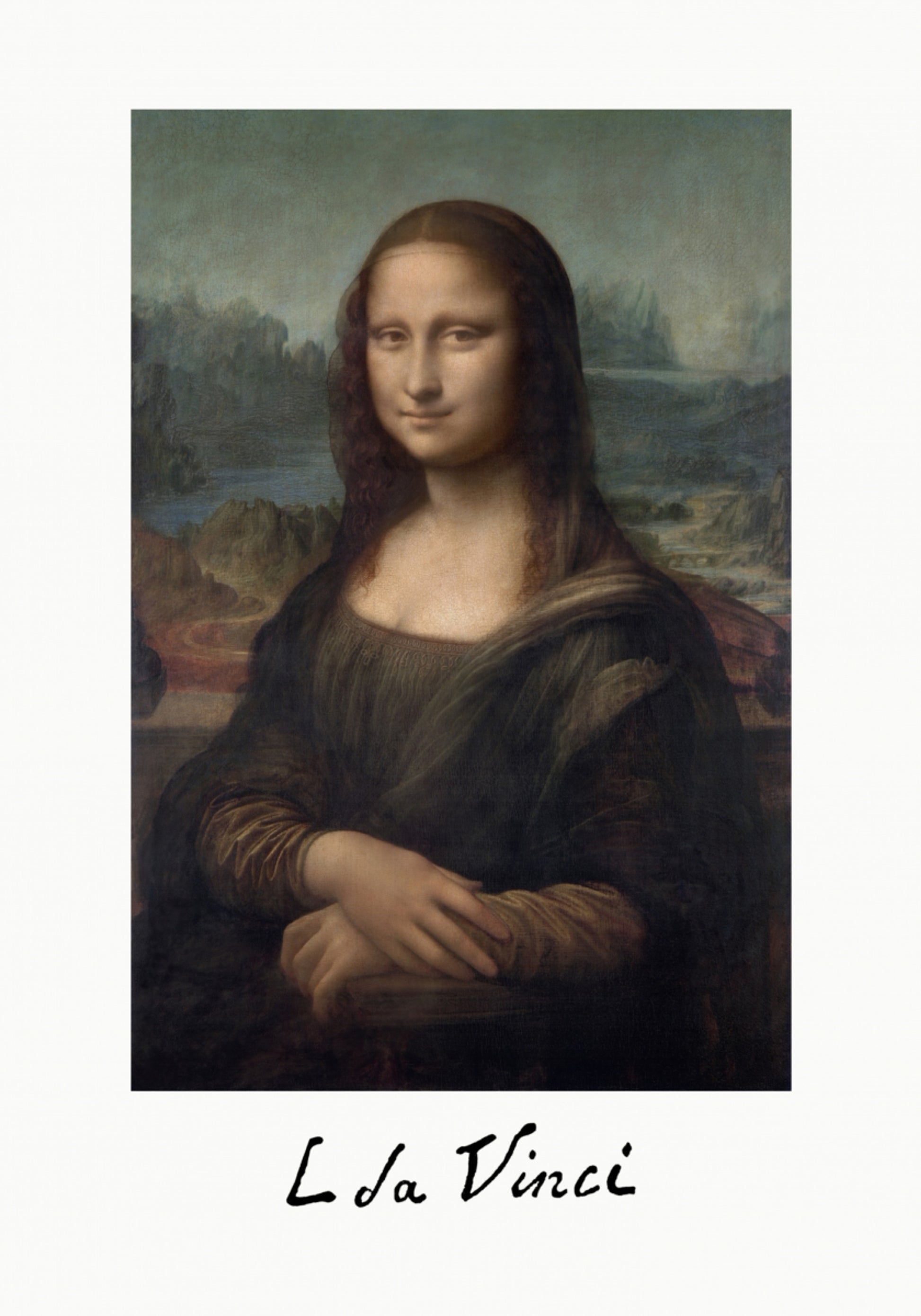 Signature de Mona Lisa Del Giocondo (1503-1506)