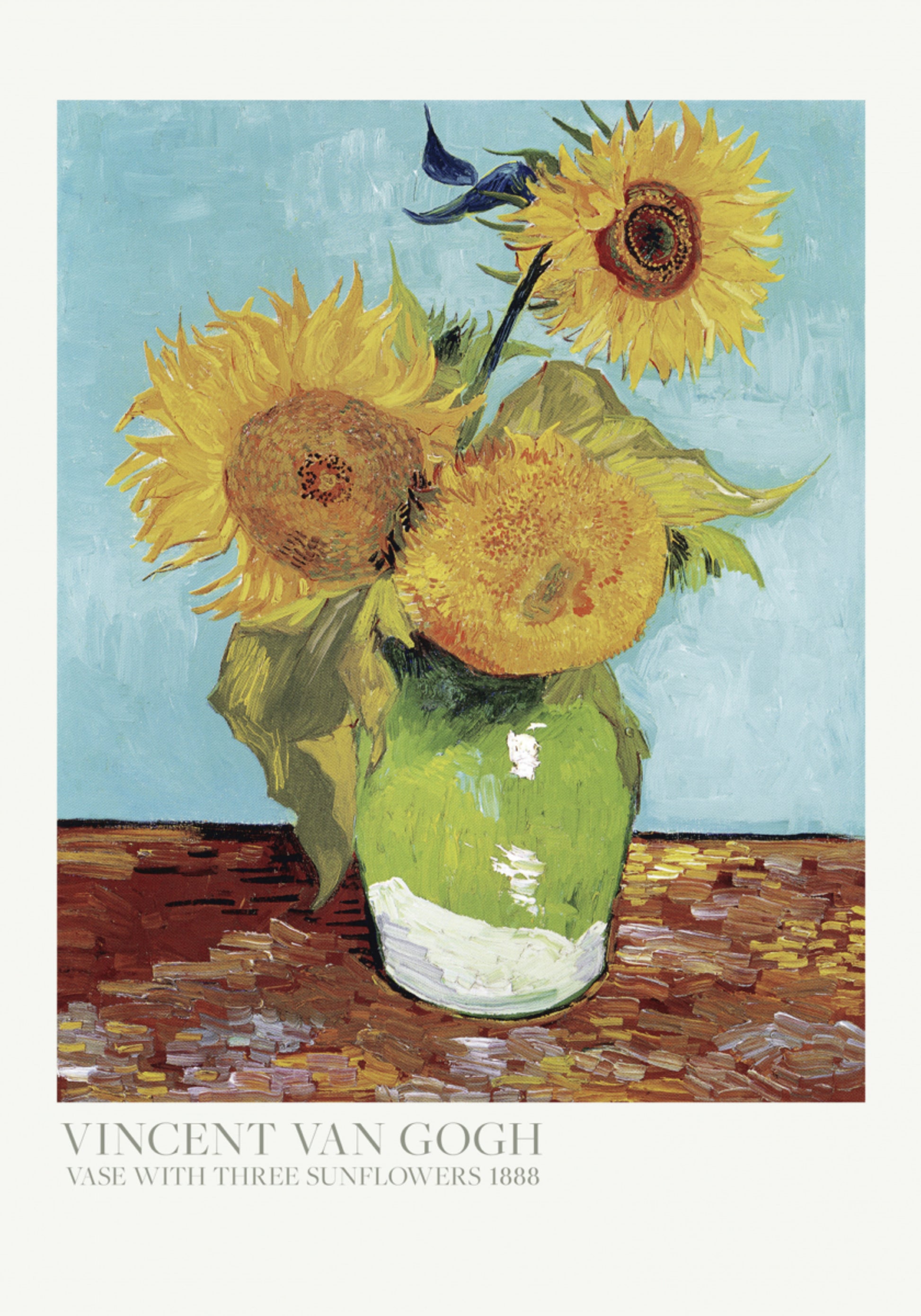 Vase Aux Trois Tournesols