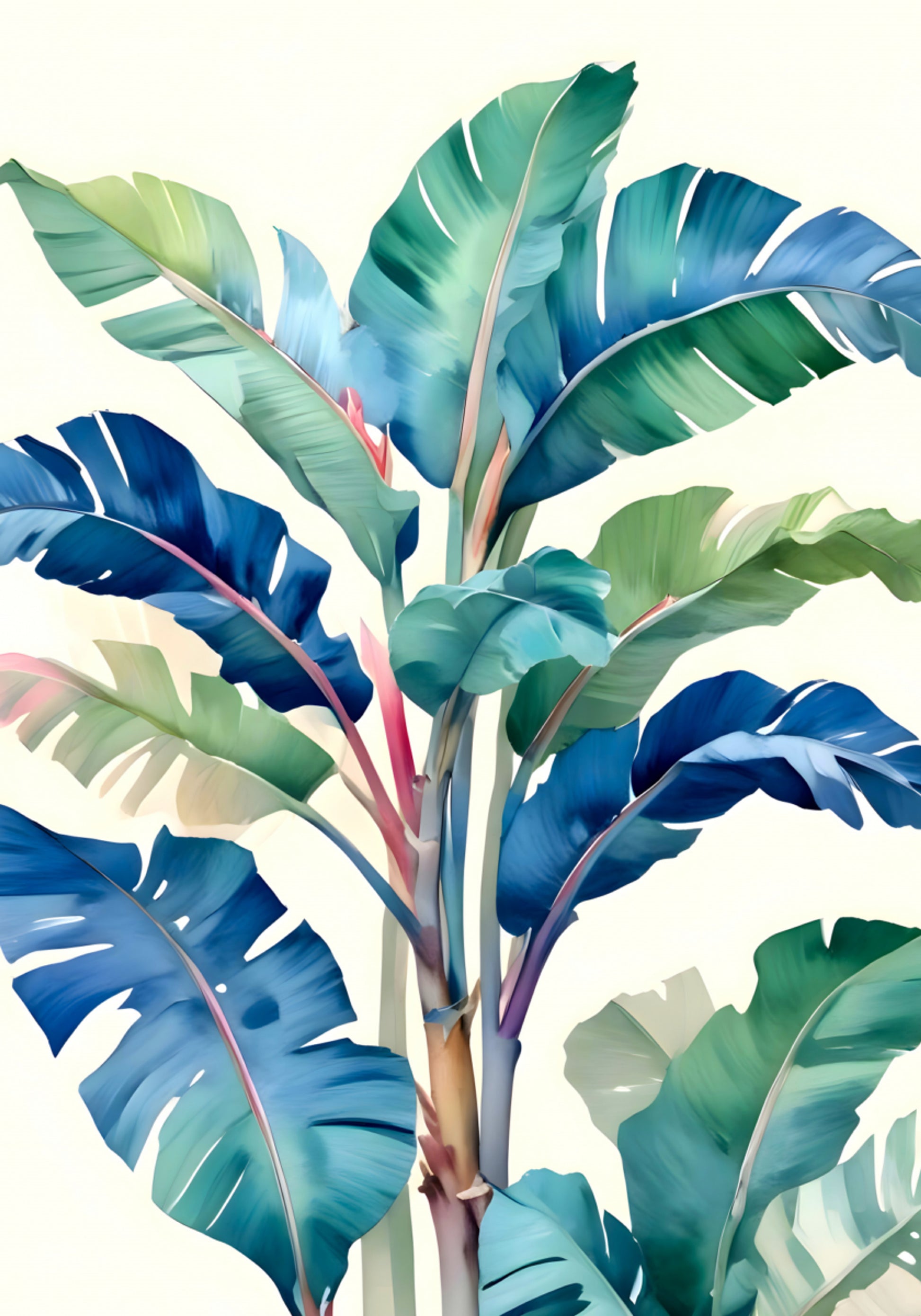 Feuilles de bananier tropicales