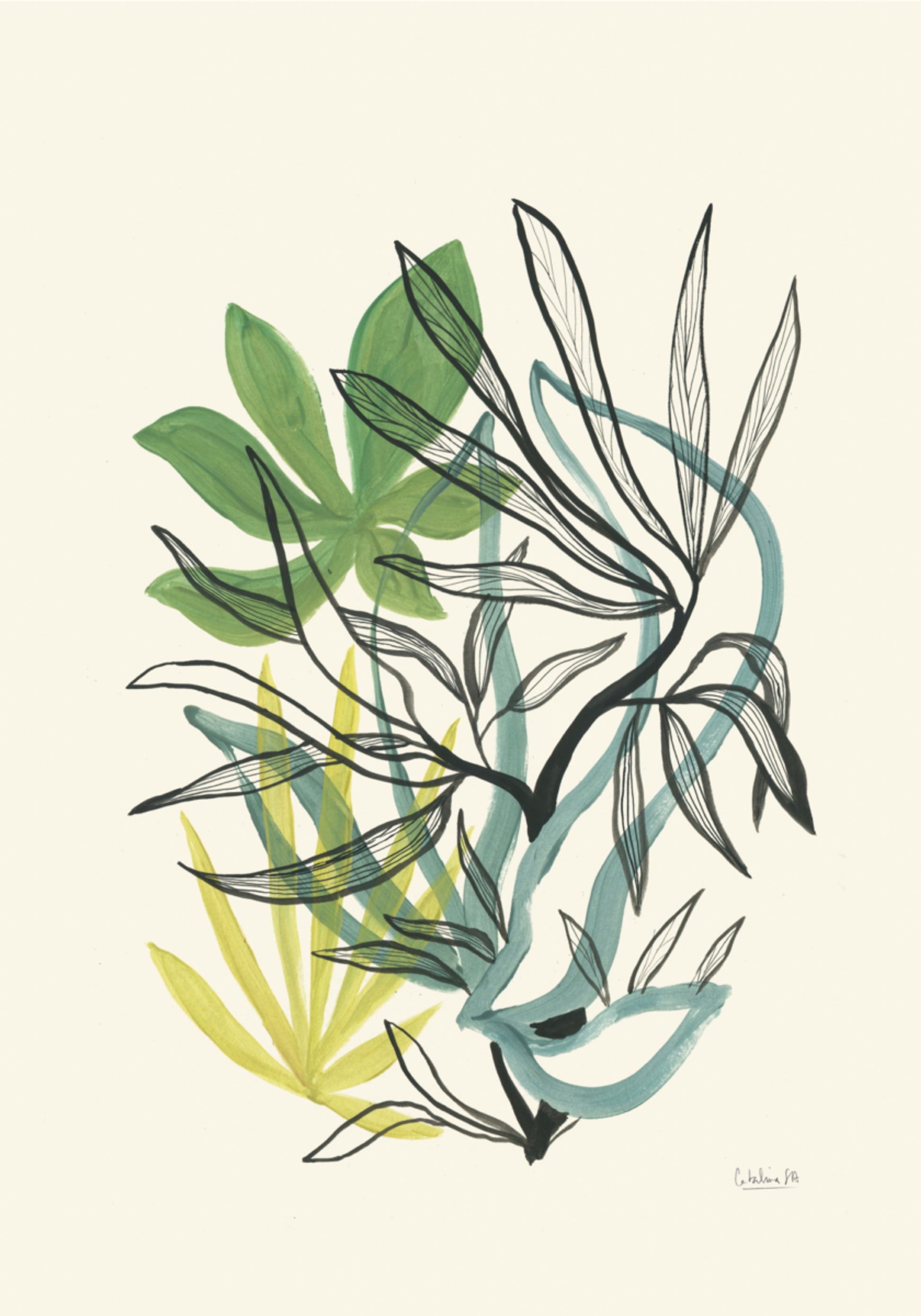 Verts botaniques fluides