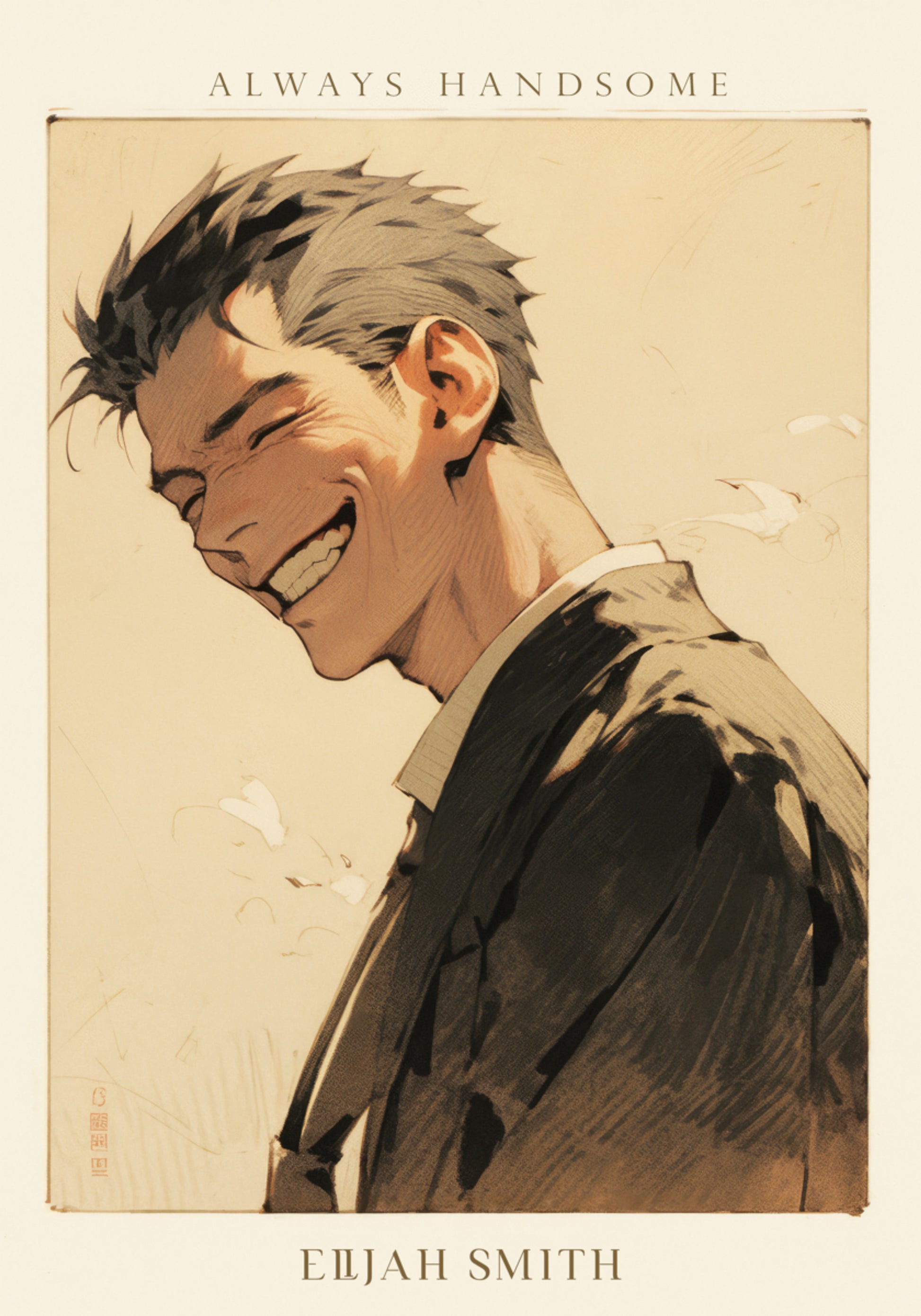 Portrait d'homme souriant