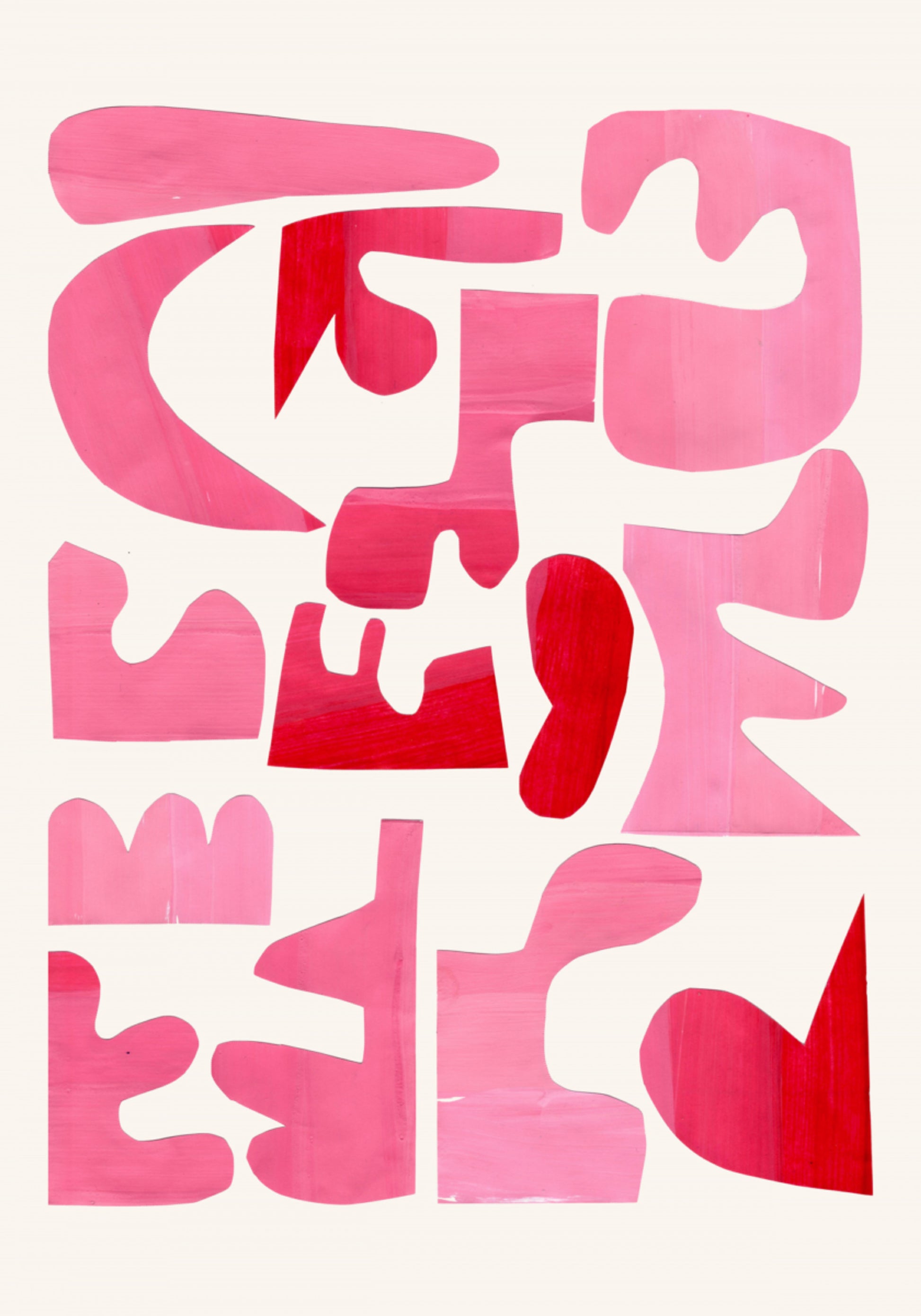 Formes roses audacieuses