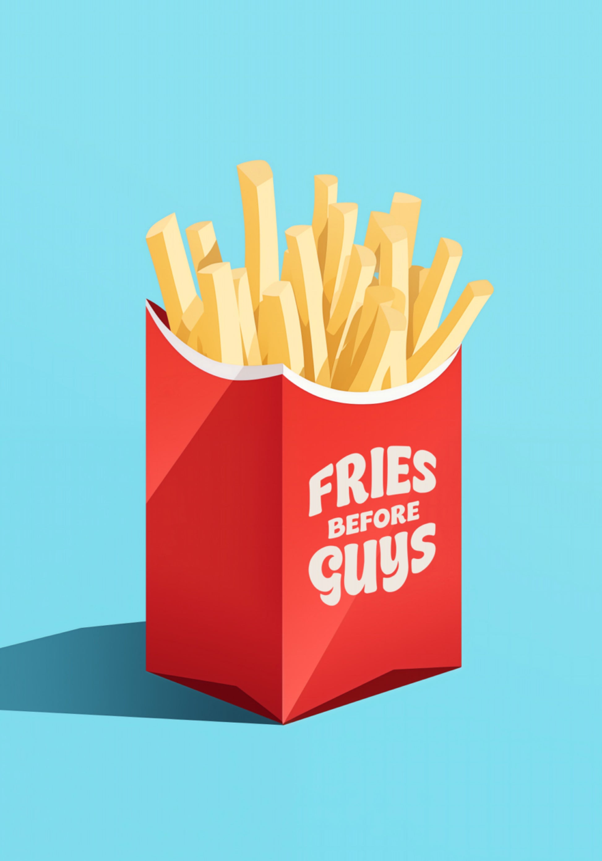 Des frites avant les gars