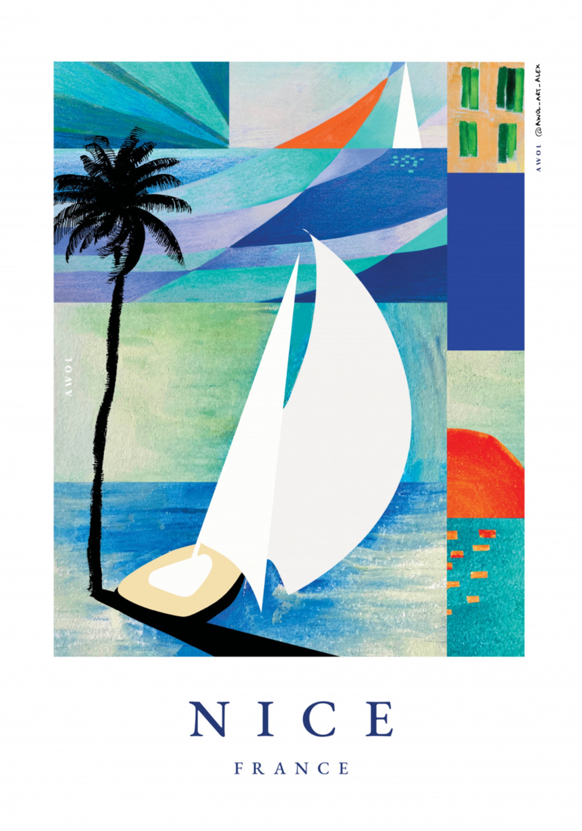 Plage de voilier d'été