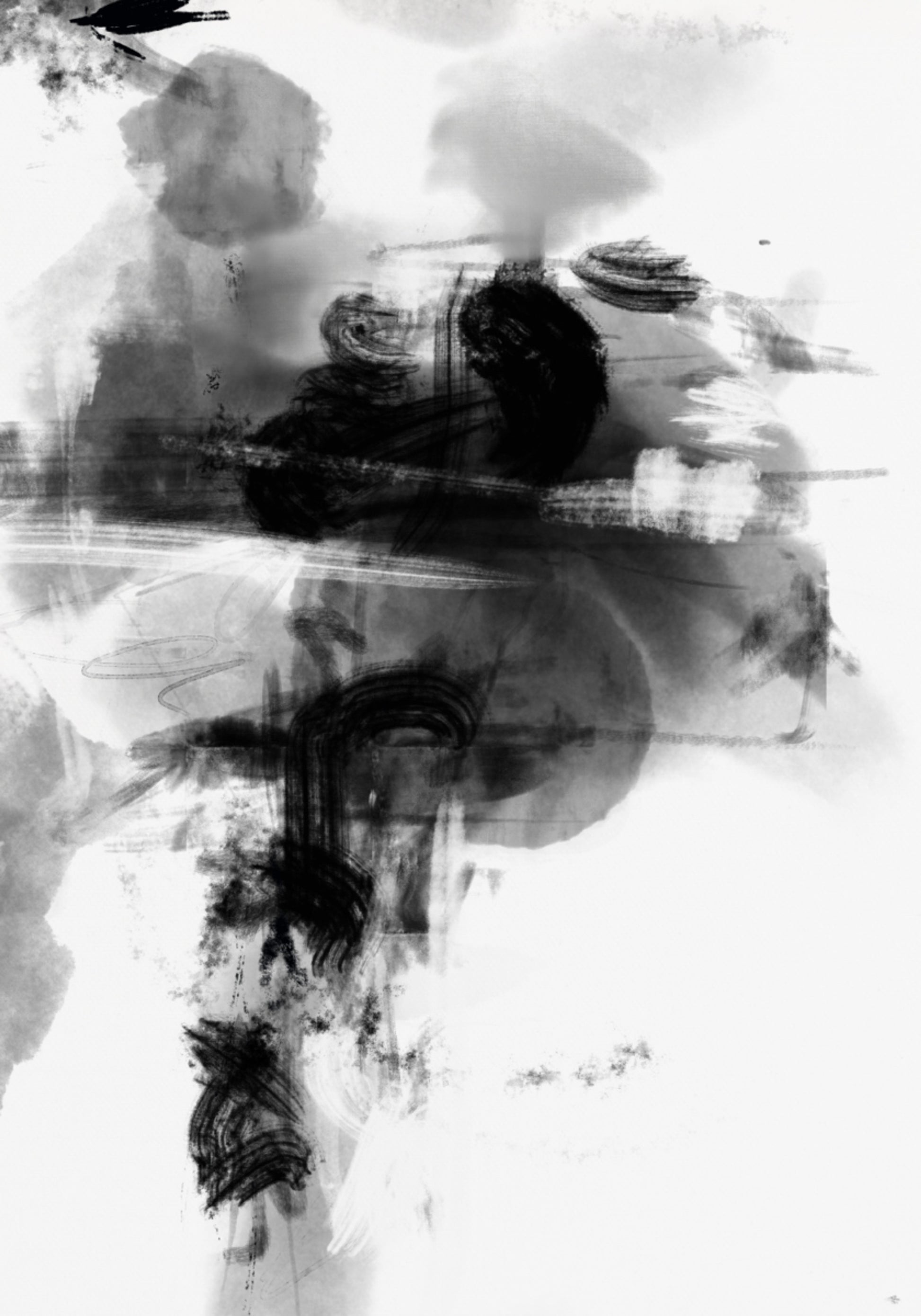 Résumé monochrome dynamique