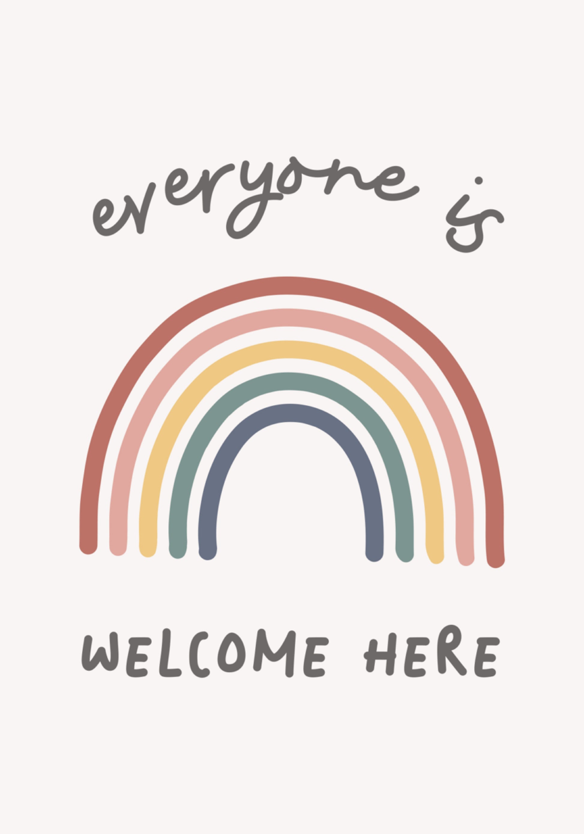 Bienvenue à tous, arc-en-ciel