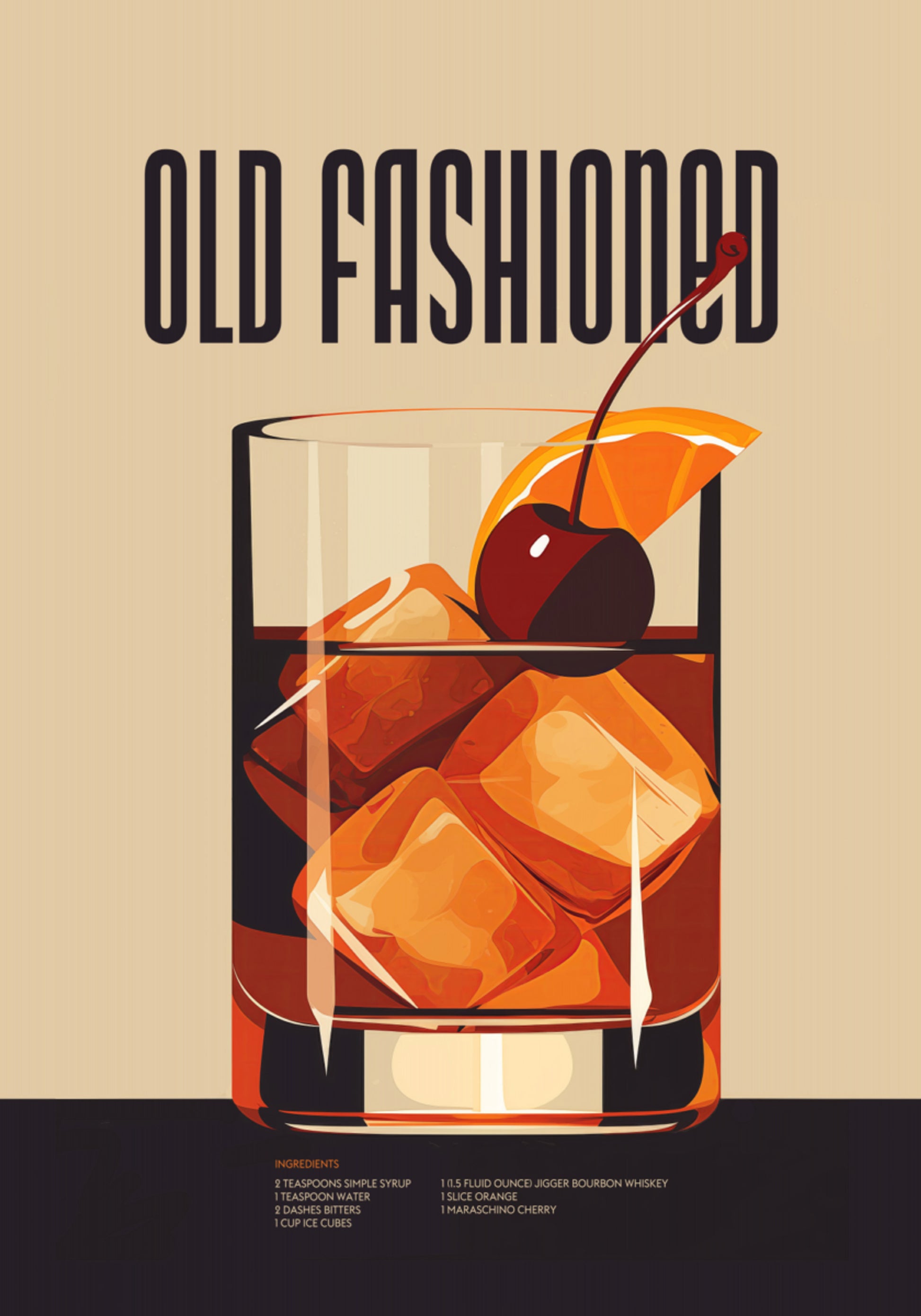 Cocktail classique à l'ancienne