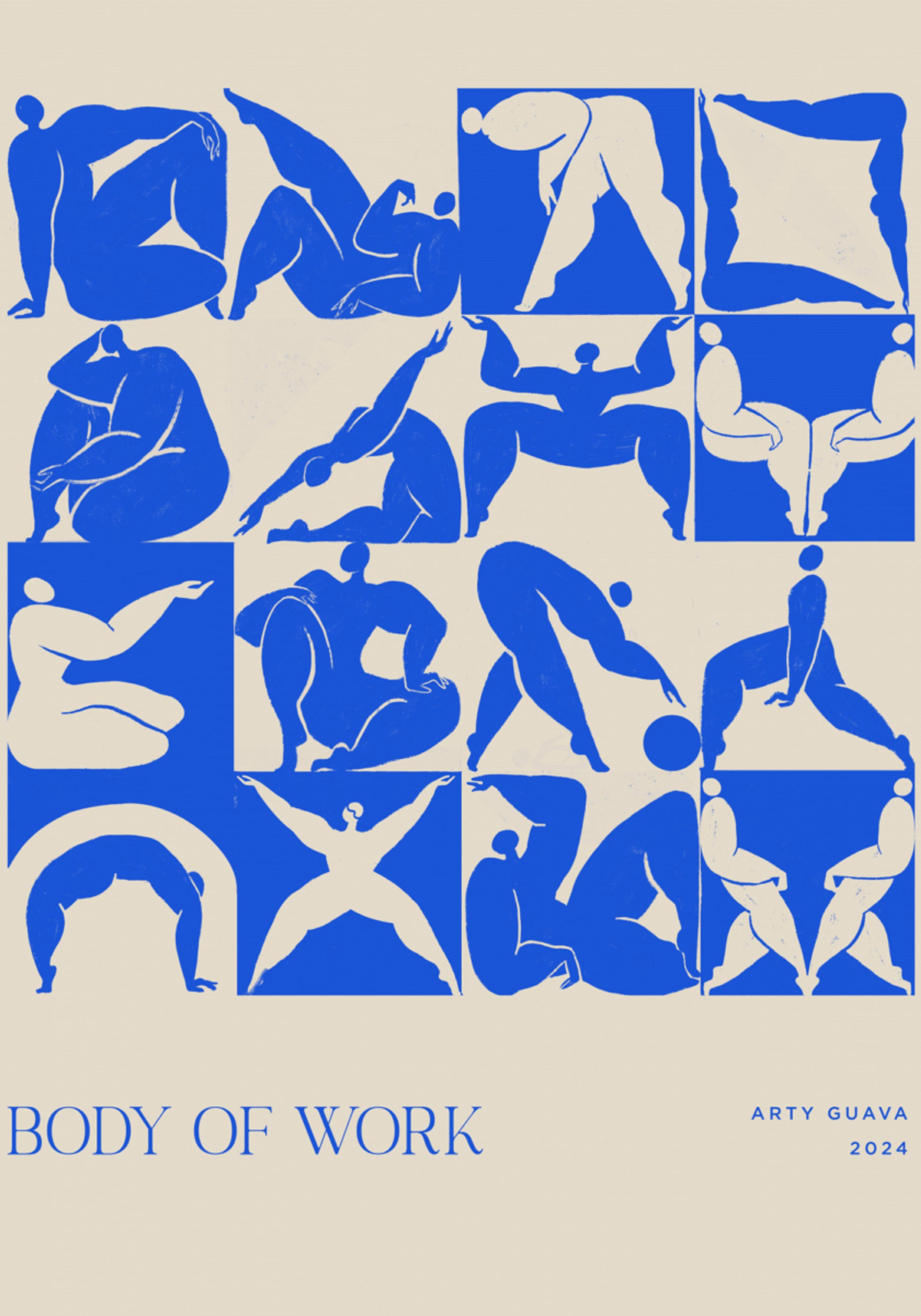 Corps de l'œuvre (bleu)
