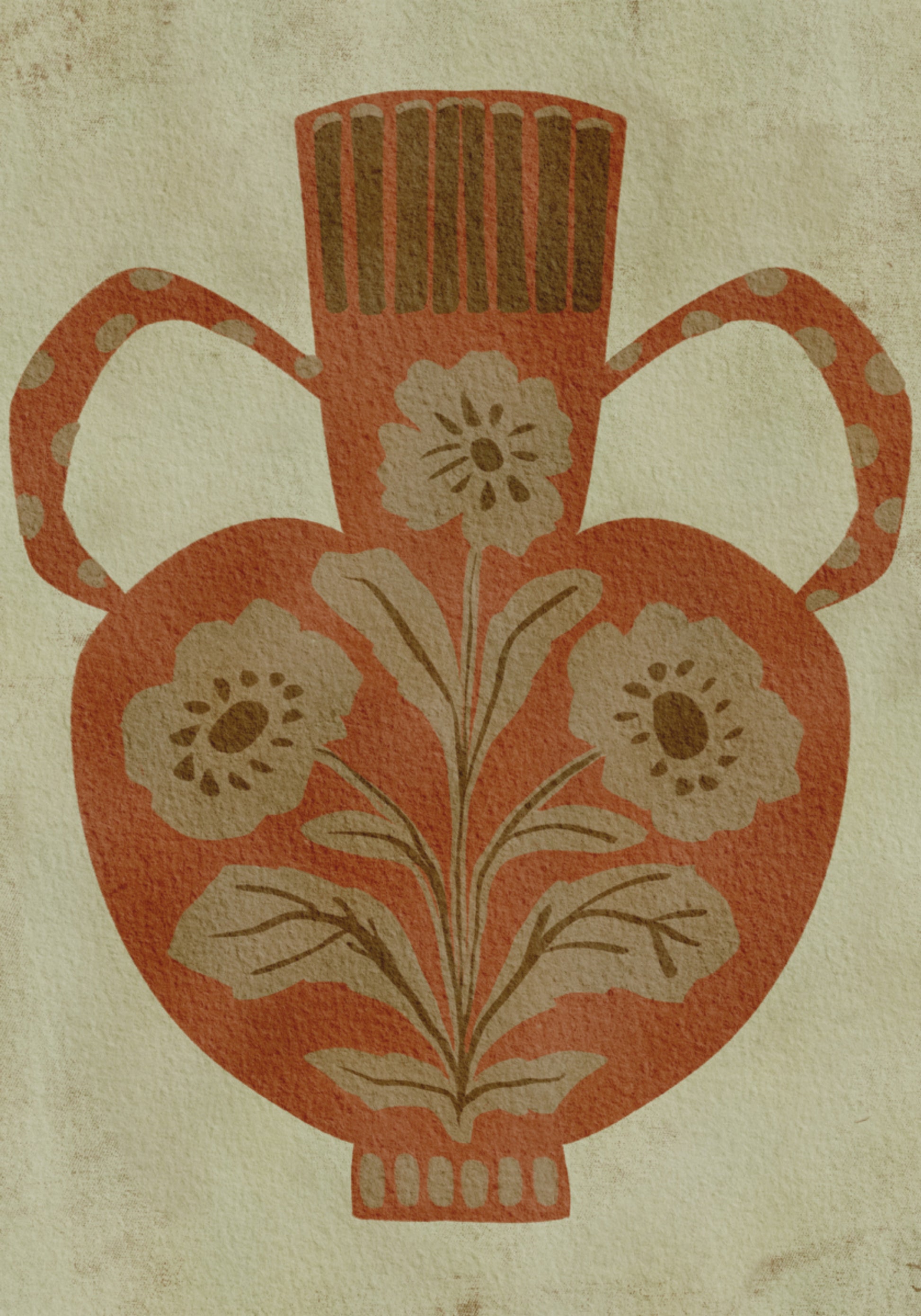 Vase floral rustique