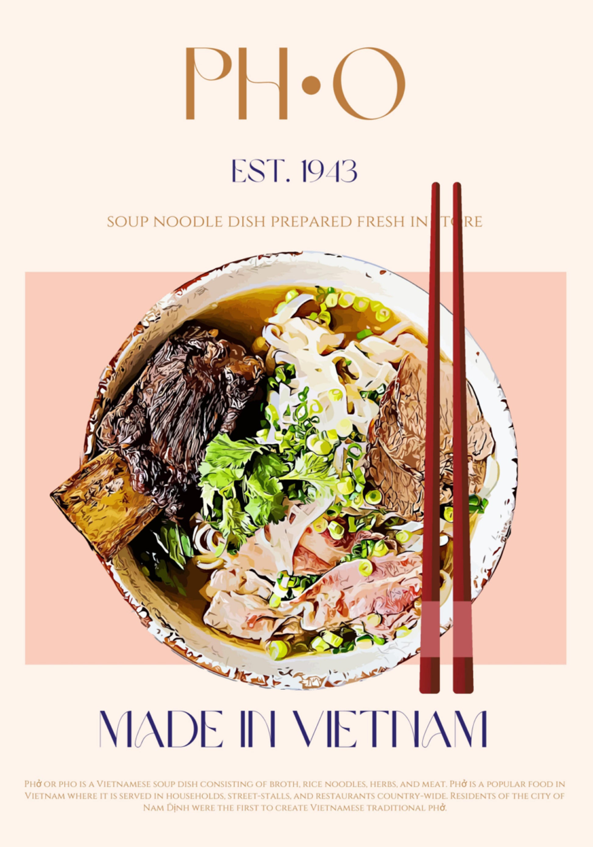 Pho au bœuf authentique