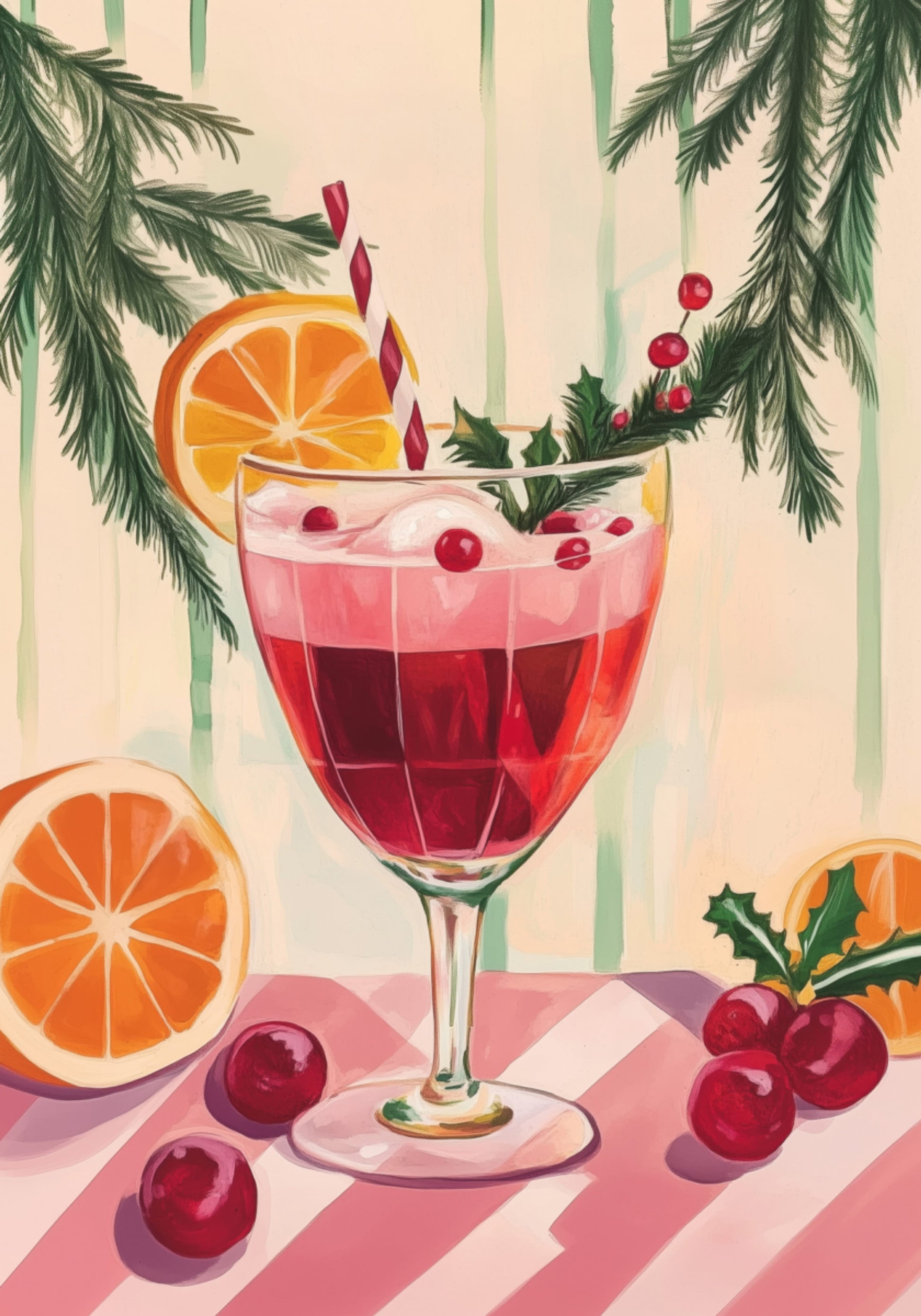 Cocktail rouge de Noël