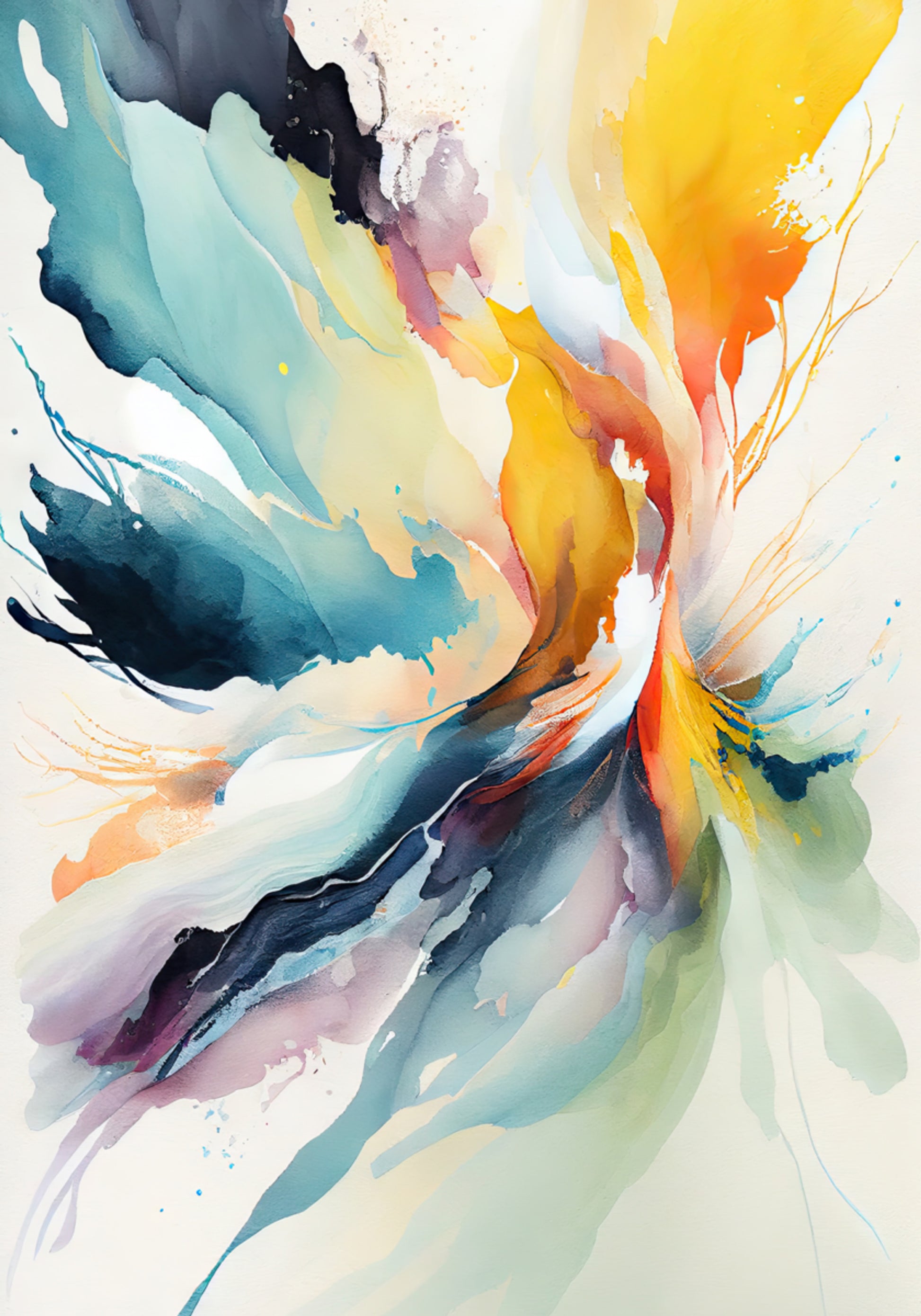 Flux abstrait vibrant