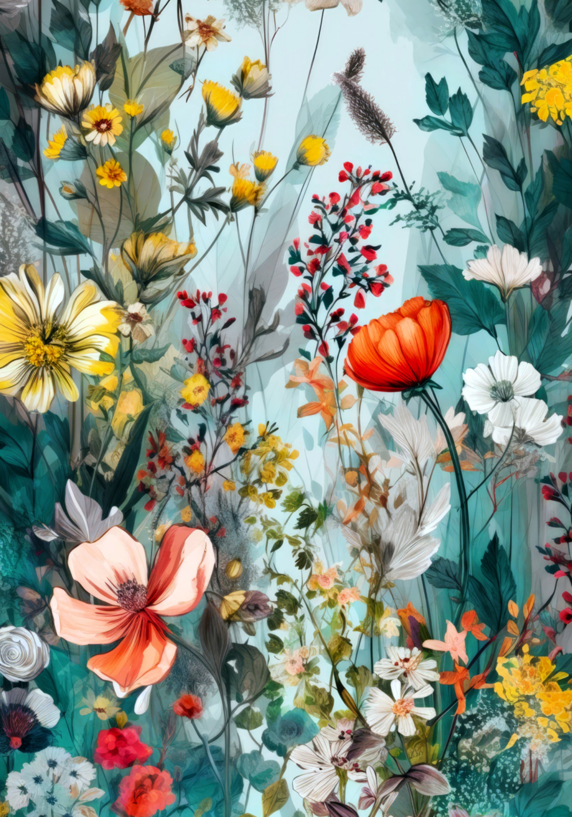 Fleurs de jardin vibrantes