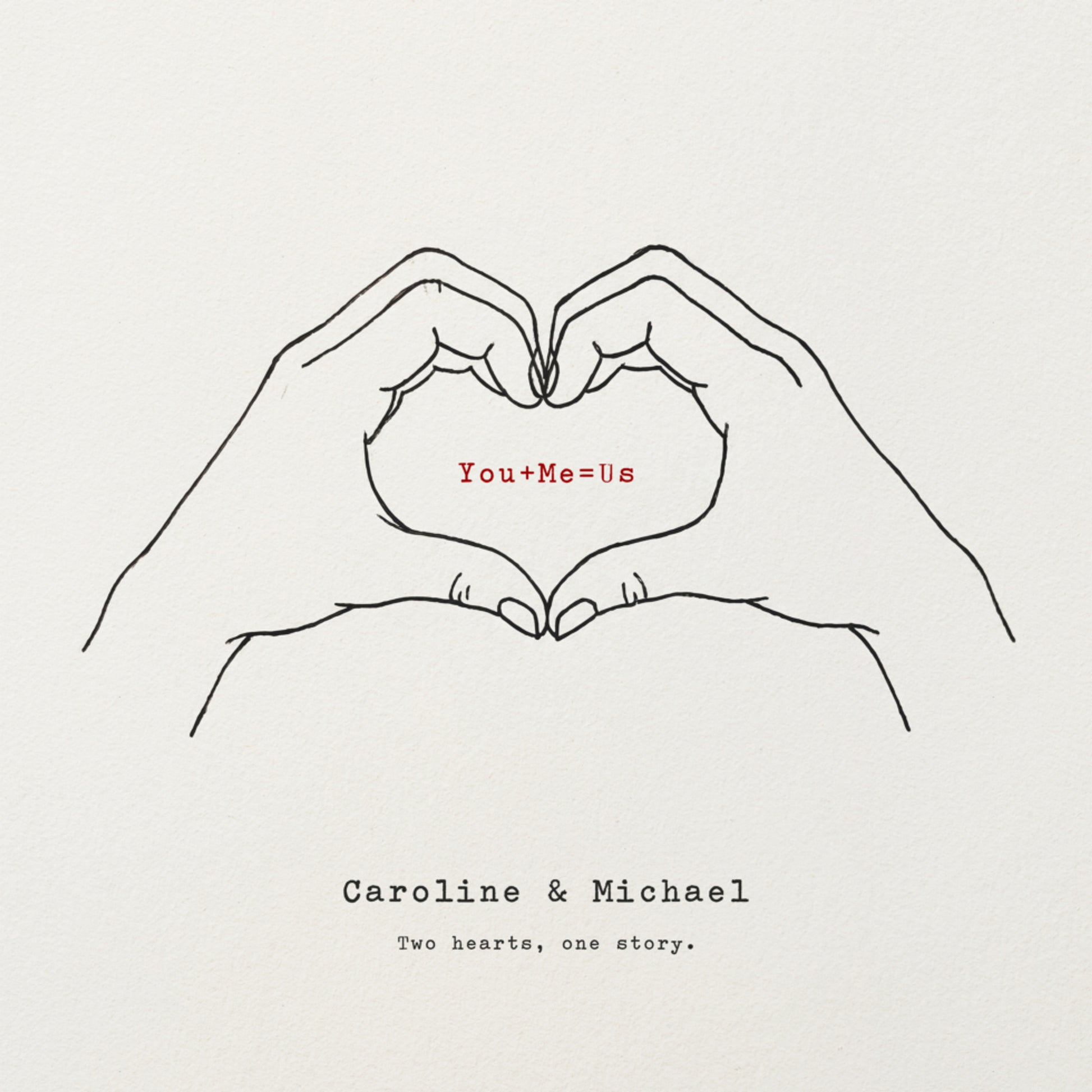Art minimal des mains d’amour